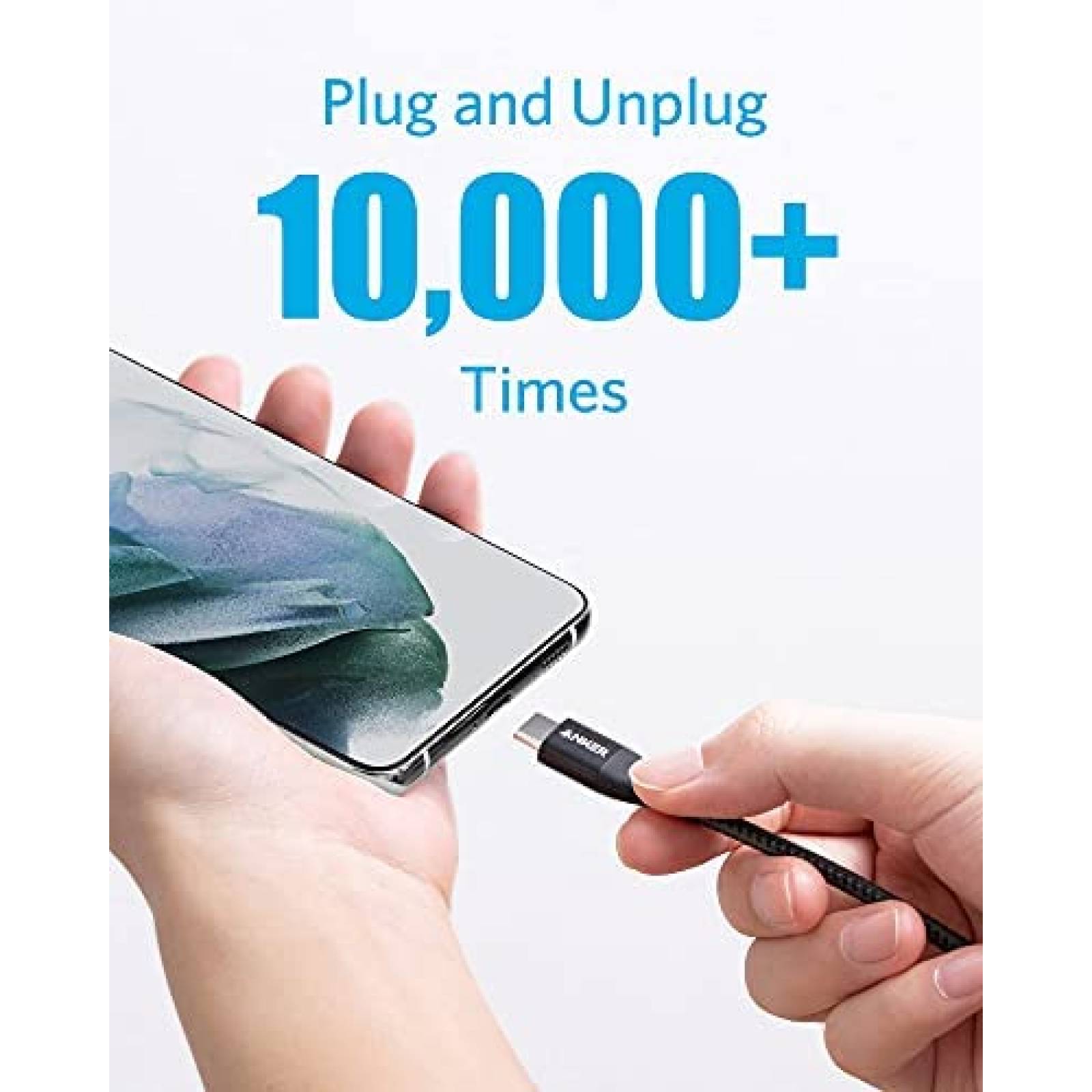 Cable Cargador Anker 6ft USB-C 60W Compatibilidad Universal