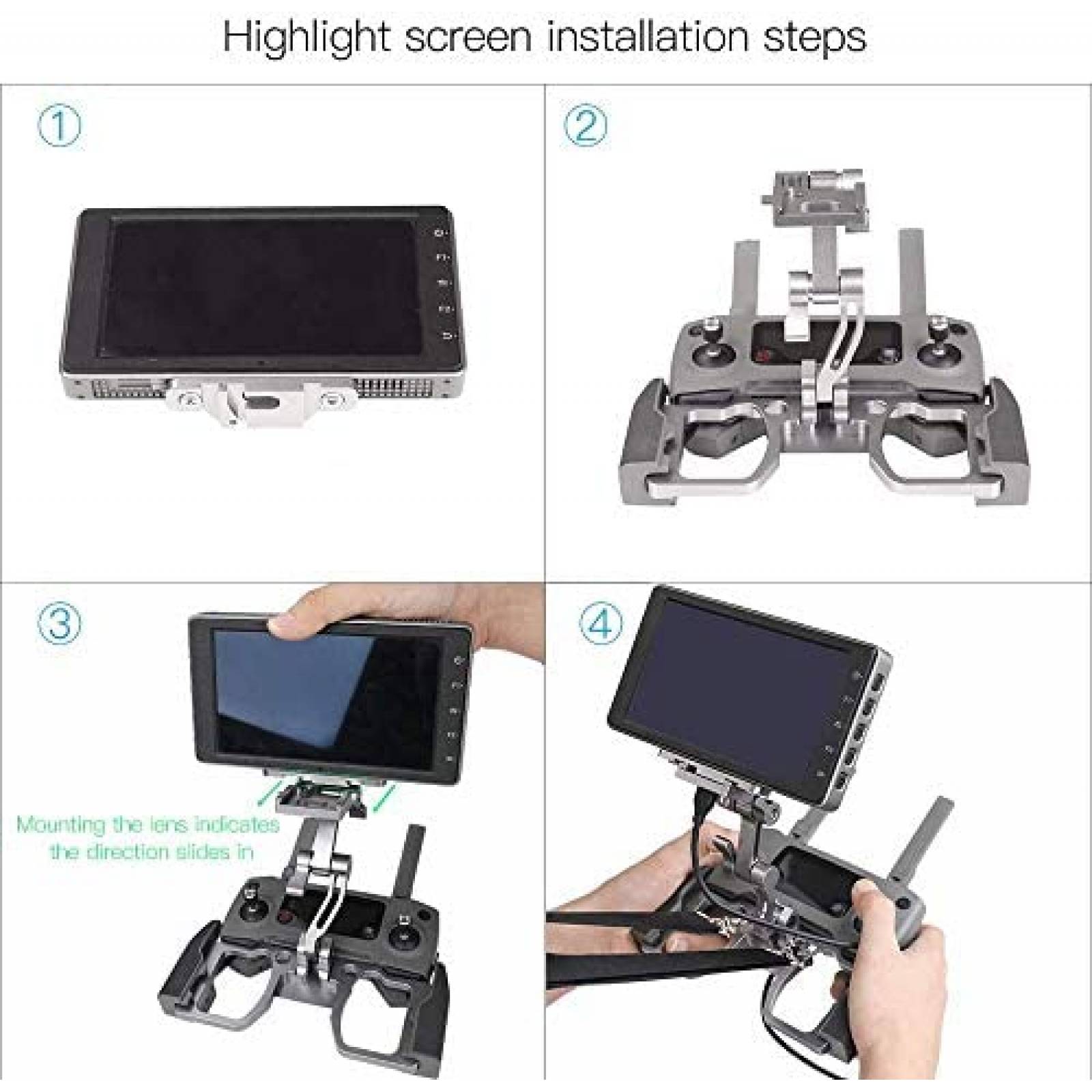 Soporte Tablet RCGEEK Compatible con Control de Drone DJI