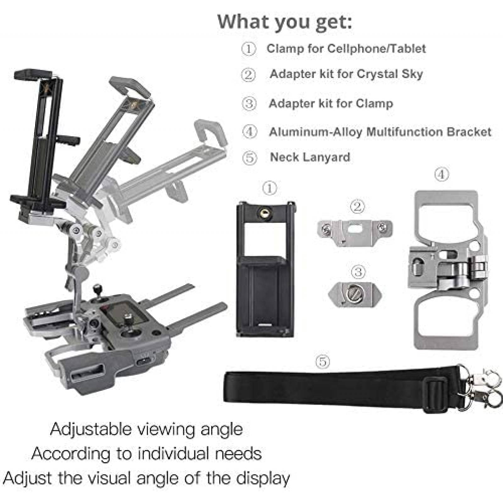 Soporte Tablet RCGEEK Compatible con Control de Drone DJI