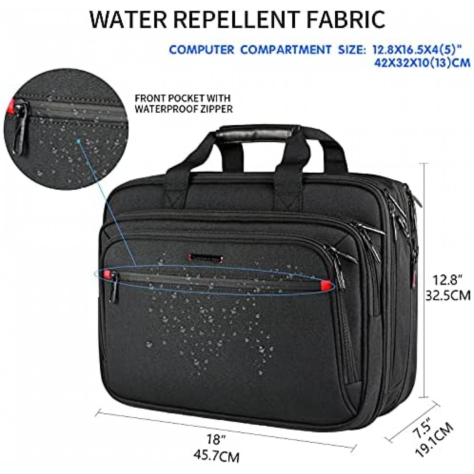 Maletin para Viaje VANKEAN para Laptops de 17.3'' -Negro