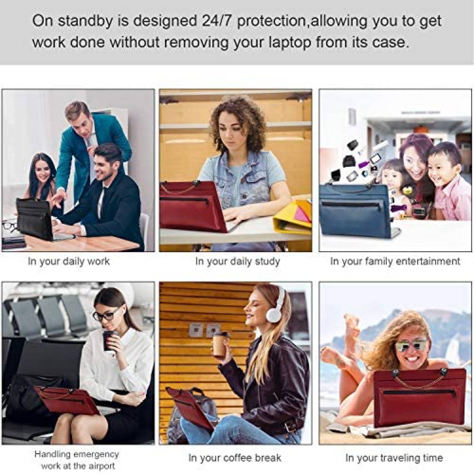Funda 2 en 1 LiuShan para Dell Inspiron 13 de 13'' -Azul
