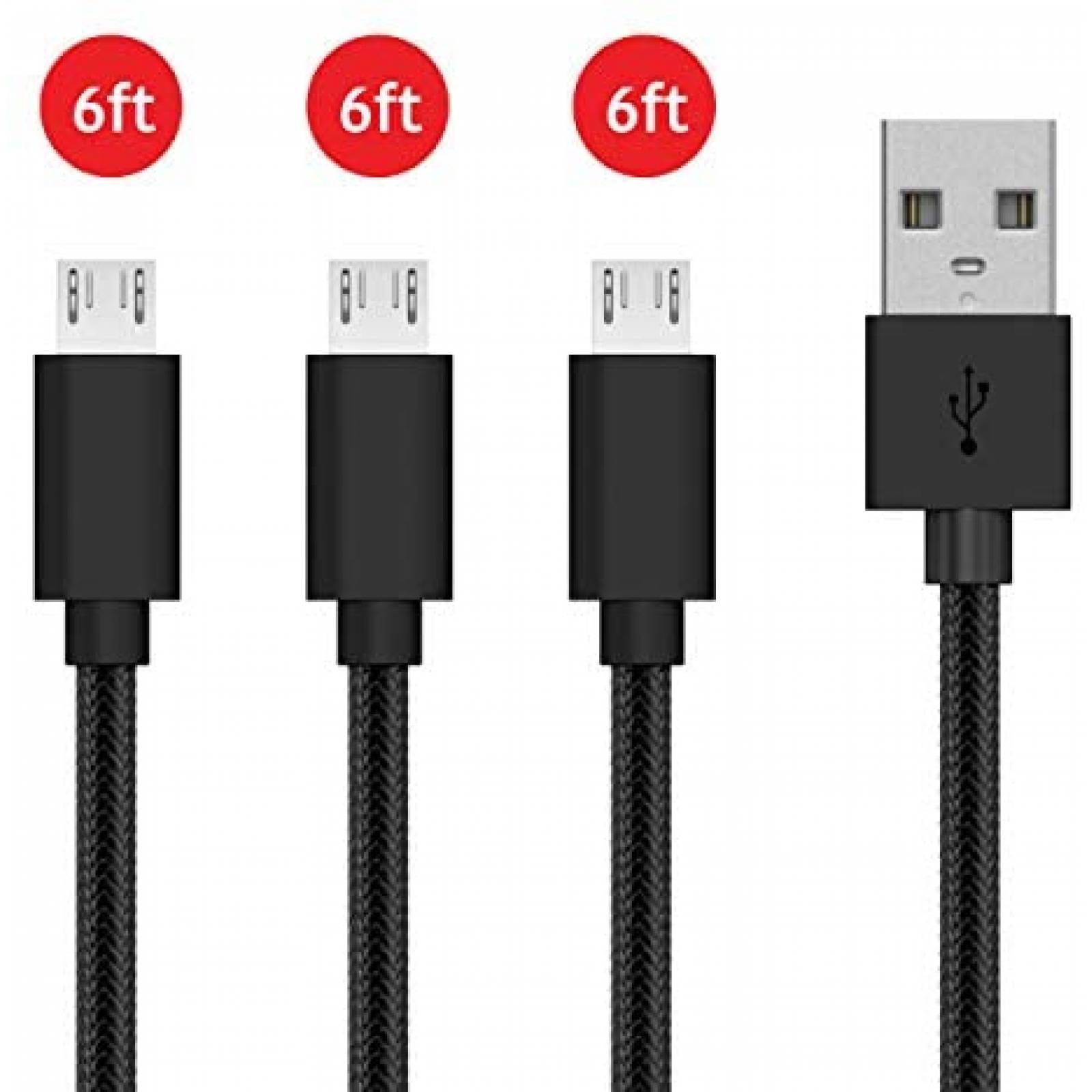 Cable USB TalkWorks 4894 3pzs 6' Compatible Para Samsung