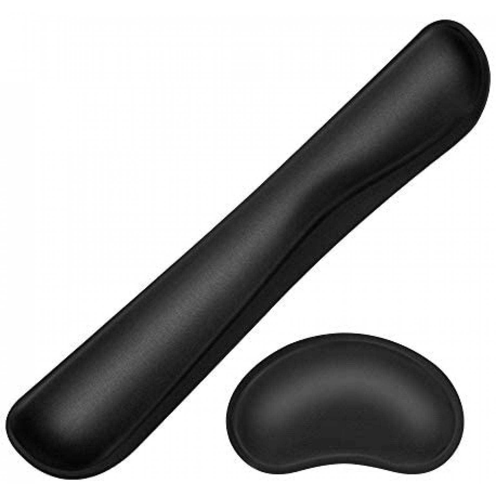 Almohadillas con soporte para teclado y mouse JIKIOU -Negro