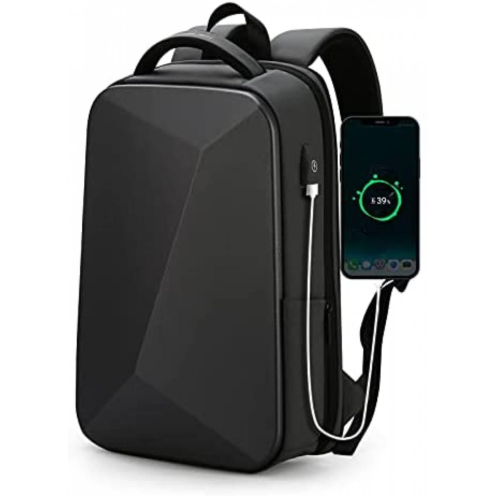 Mochila FENRUIEN rigida para portatil de 15.6" -Negro