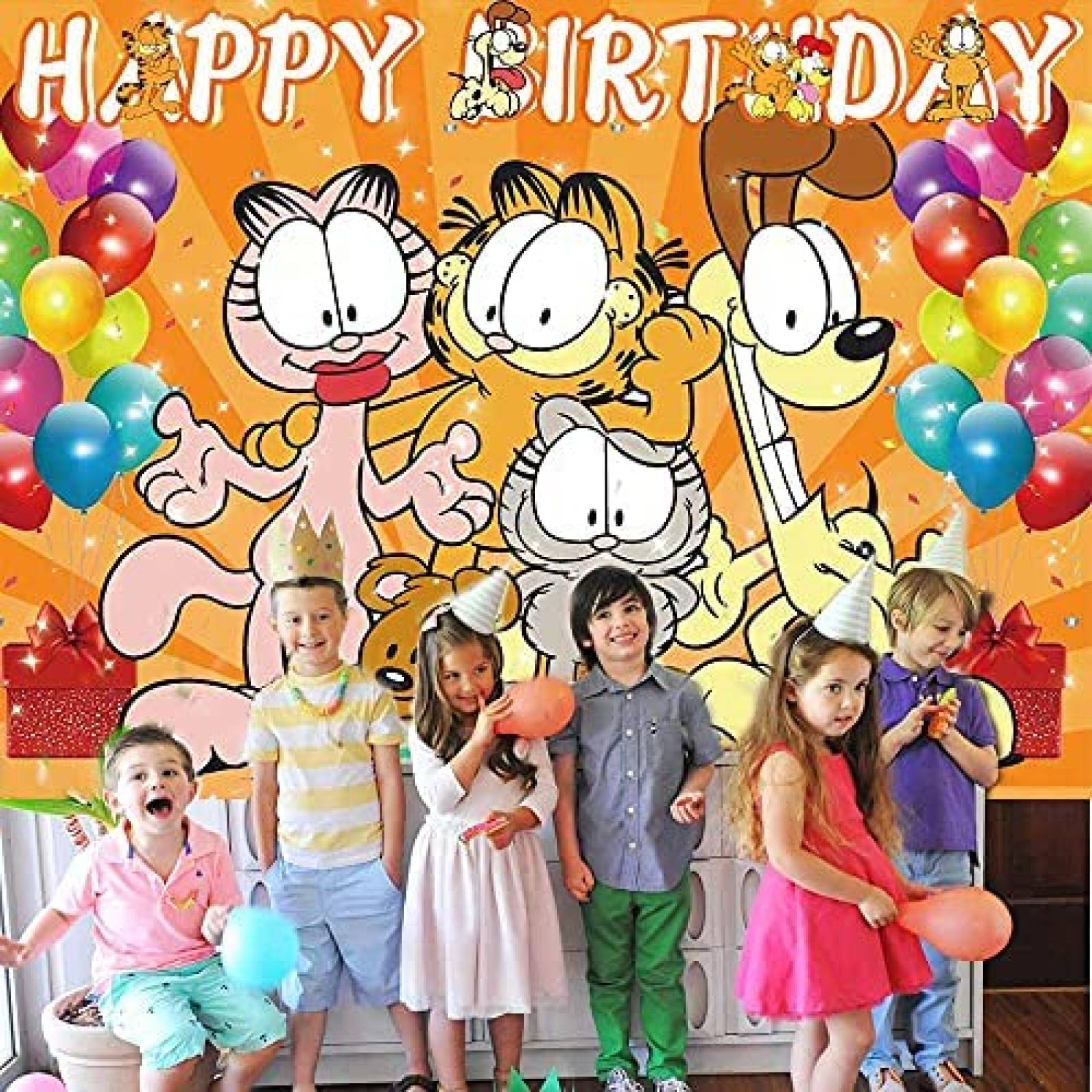 Fondo de fotografia E-HAND Garfield 7x5ft -Colorido