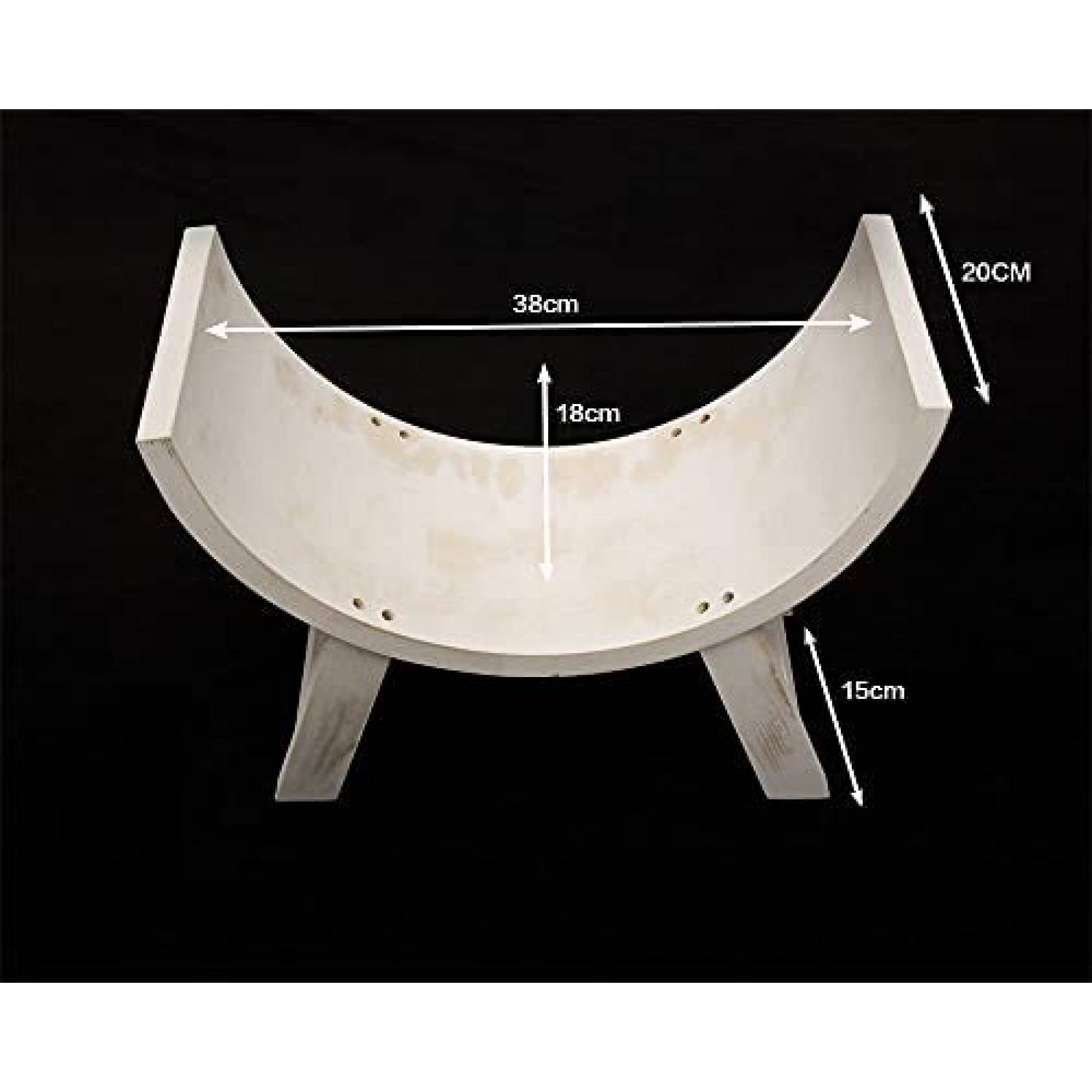 Banco de madera para fotografia de bebe K Kackool -Blanco