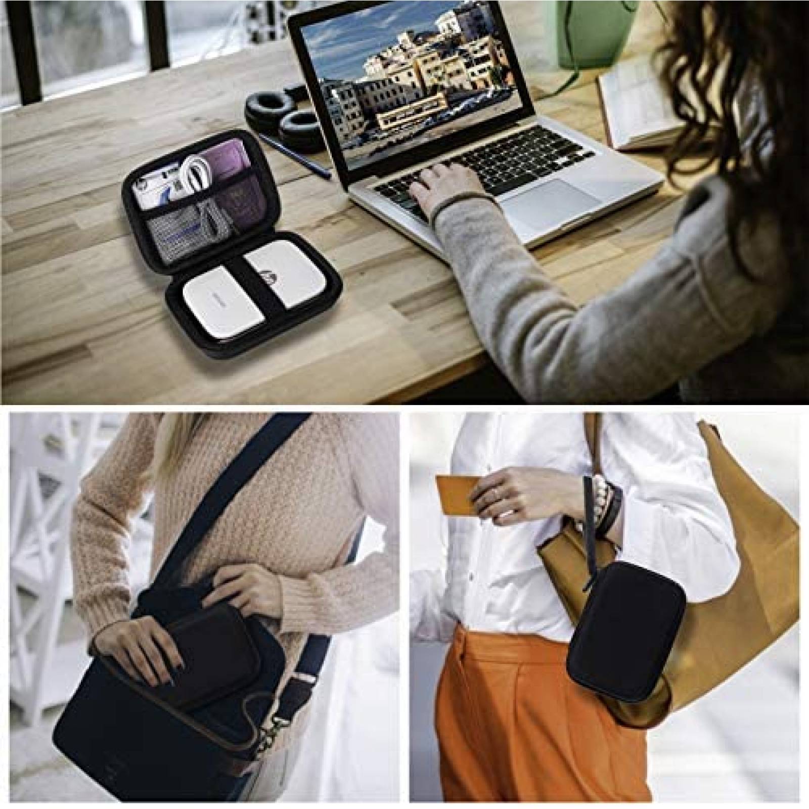 Estuche Rigido Suonady para Impresora HP Sprocket -Azul