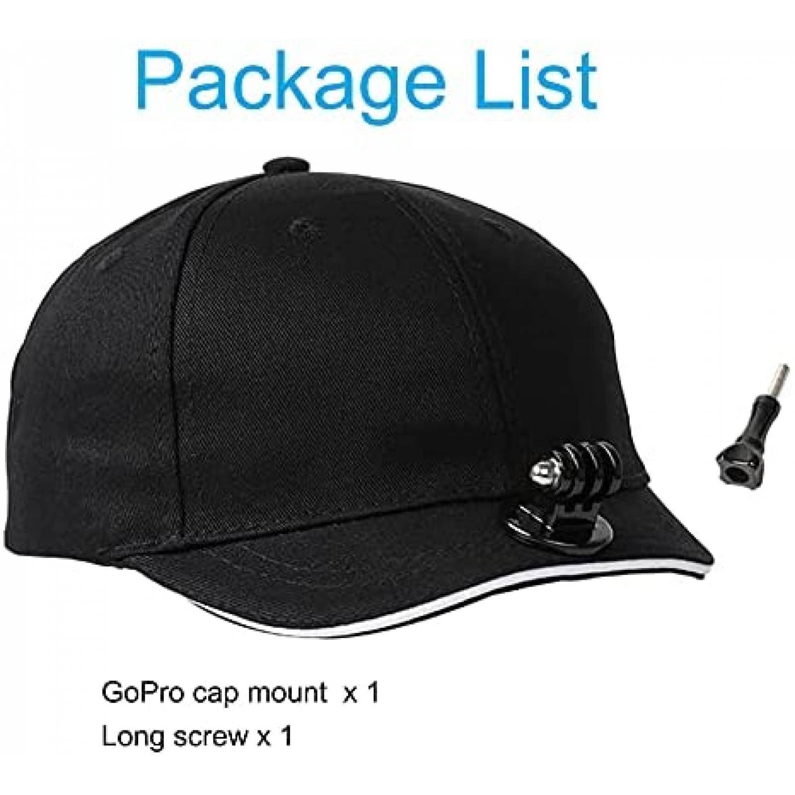 Montaje de Gorra PellKing para Camara Accion -Negro