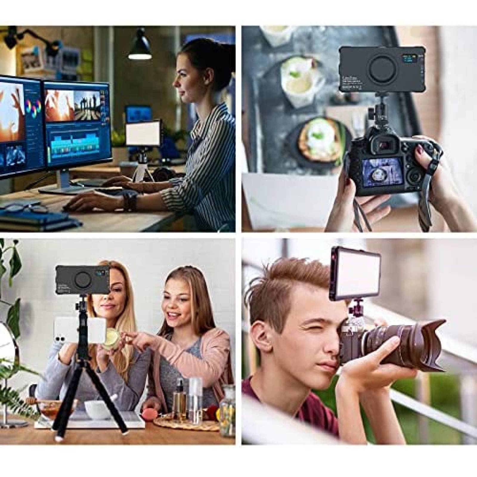 Luz de relleno LituFoto R19 multifuncion con luz LED RGB