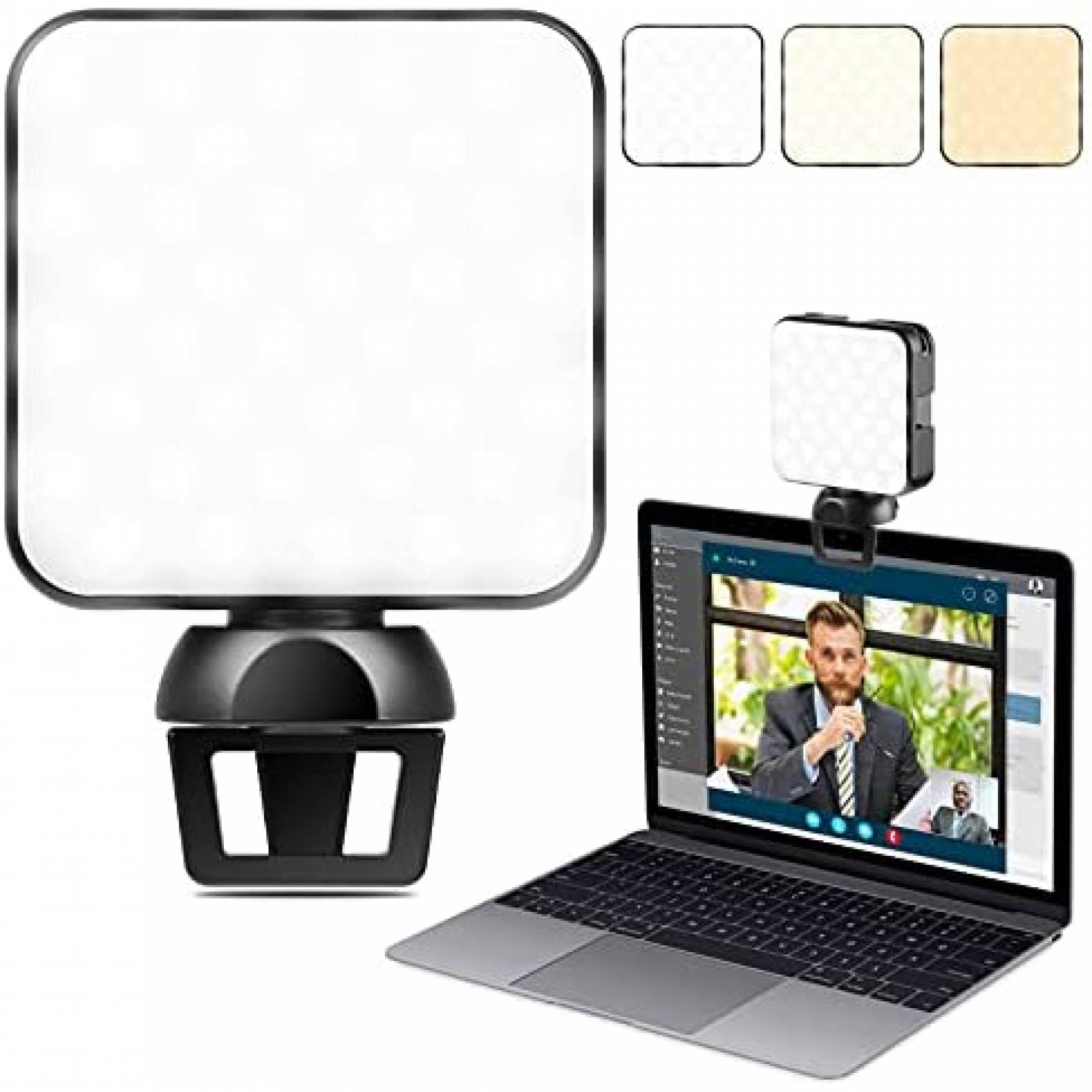 Luz conferencia ENEGON Ajustable Compatible Clip -Negro