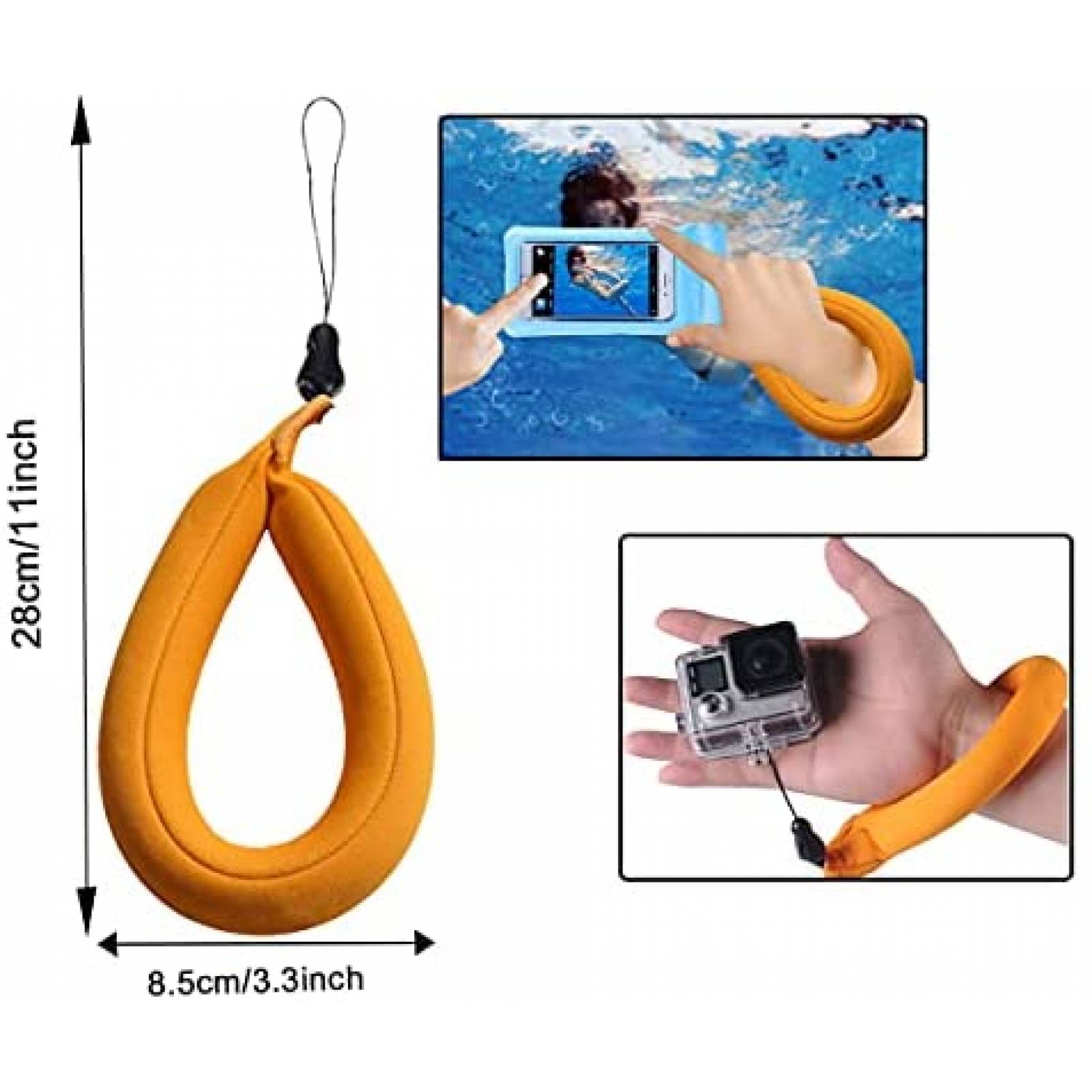 Pack accesorios para GoPro Hero WLPREOE para agua -Naranja