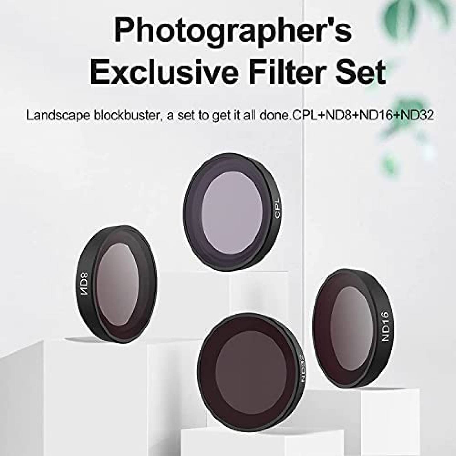 Filtro de lente REYGEAK para camara Insta 360 Go2 Kit -Negro