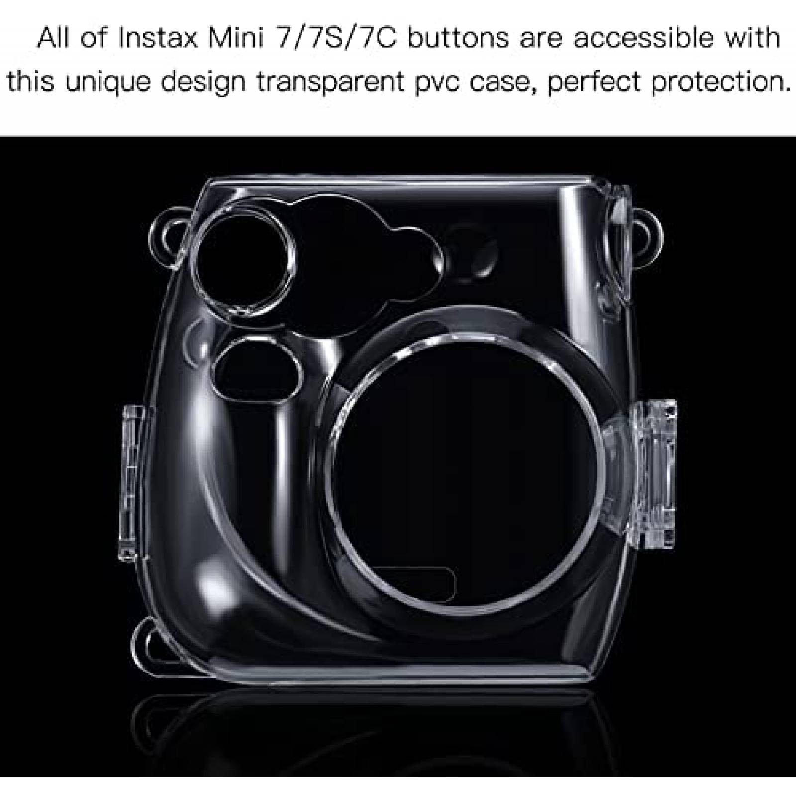 Funda Fintie para Camara Instax Mini 7s -Transparente