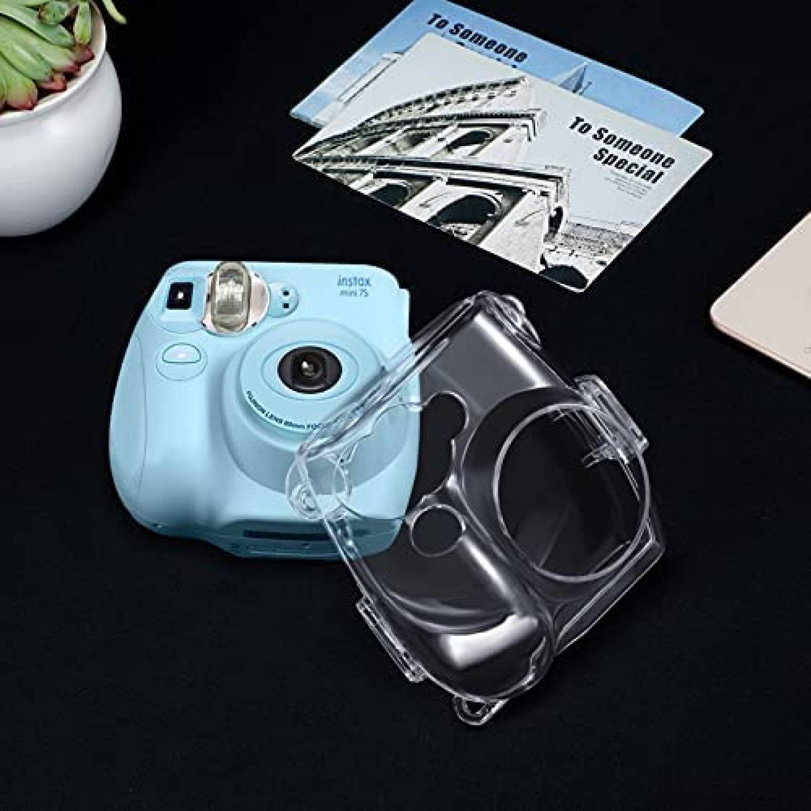 Funda Fintie para Camara Instax Mini 7s -Transparente