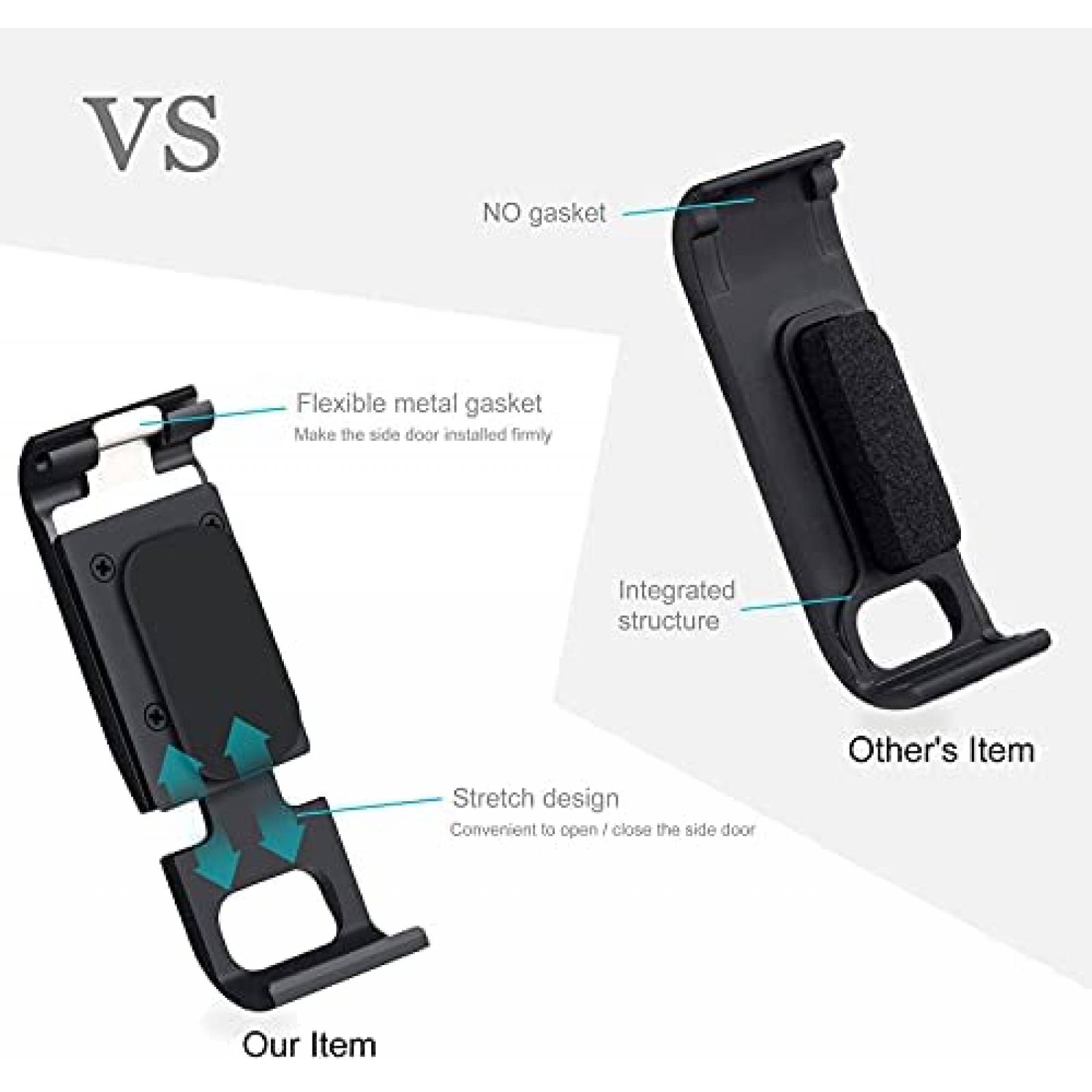 Tapa de Bateria YALLSAME para Camara Go Pro Hero 8 -Negro