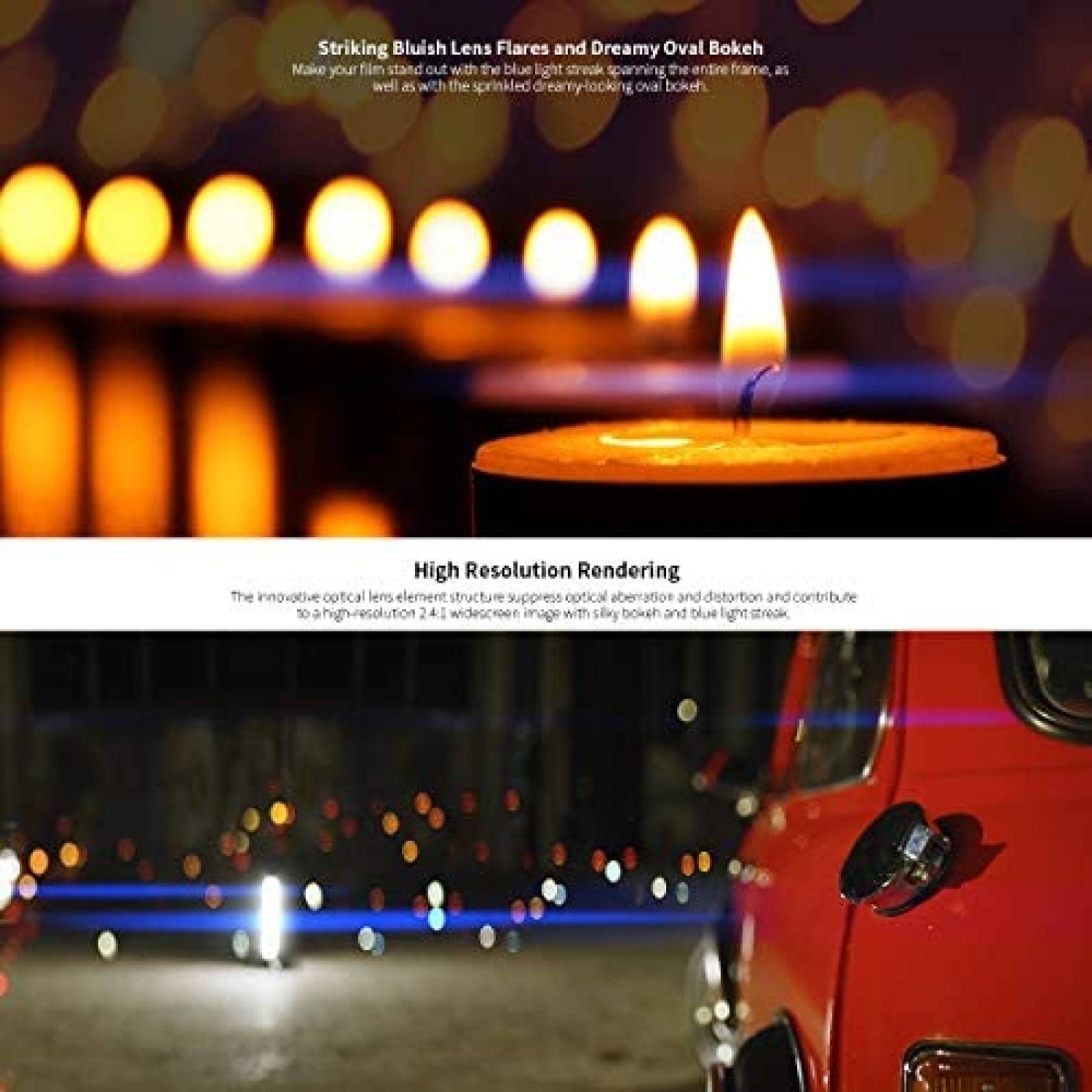 Lente para camara Sirui 0.945 in F2.8 1.33X APS-C MFT Mount