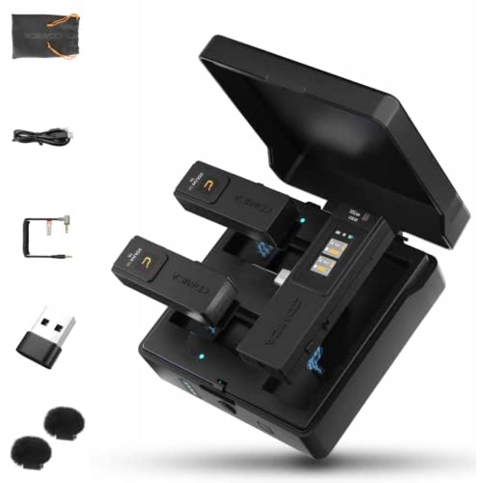 Microfono Lavalier inalambrico Comica VDLIVE 10 2.4G -Negro