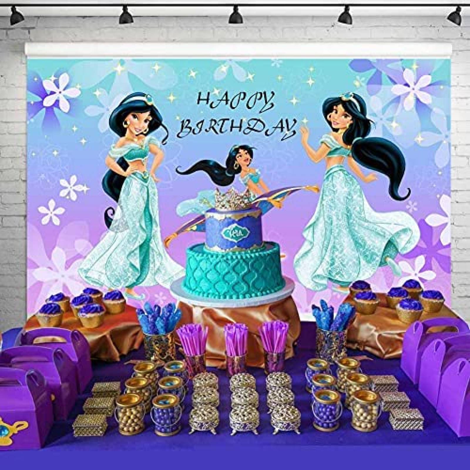 Fondo Fotografia Smile Princesa Jasmine Decoracion 5x3pies