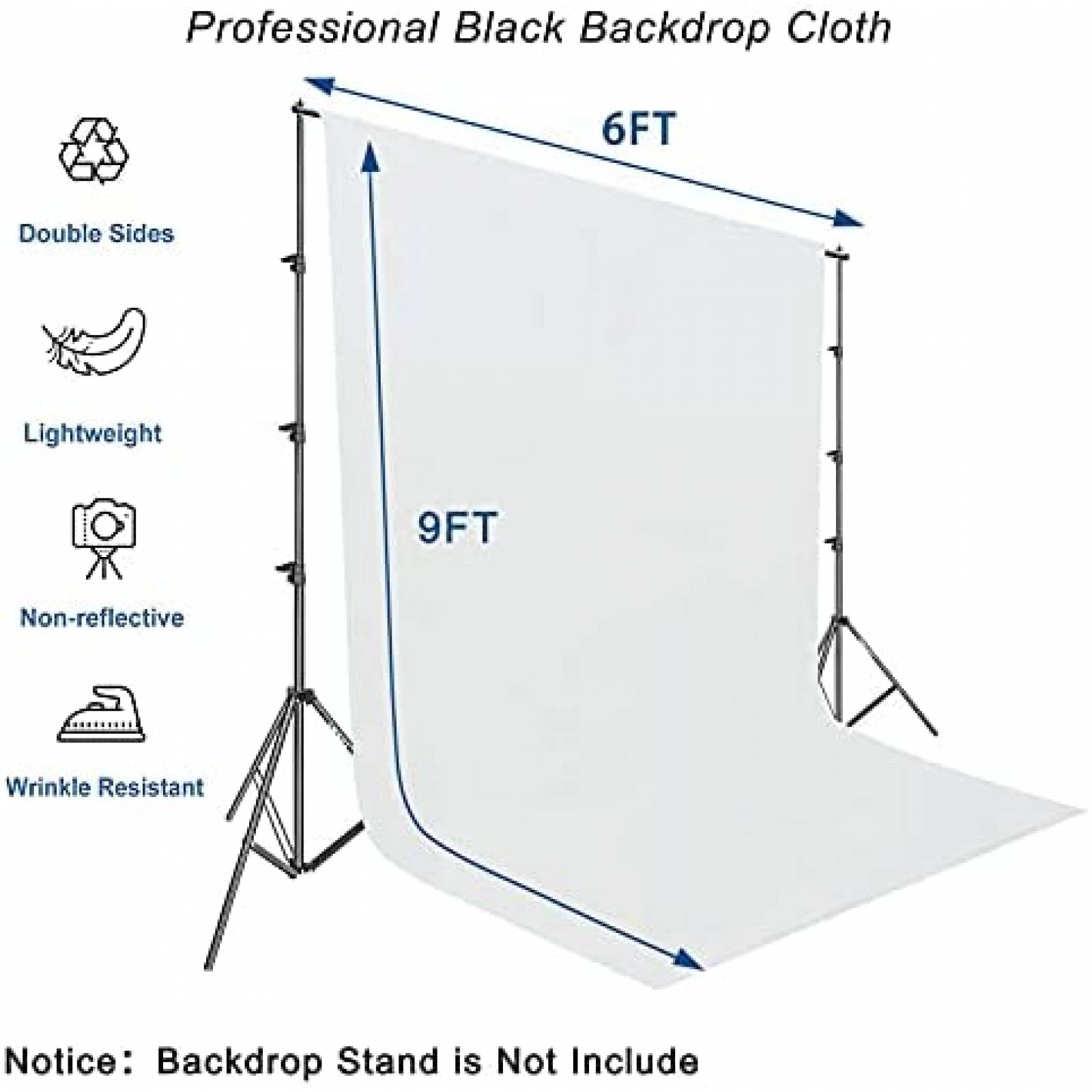 Telon Wenmer Pantalla Fotografica 6 x 9 ft -Blanco