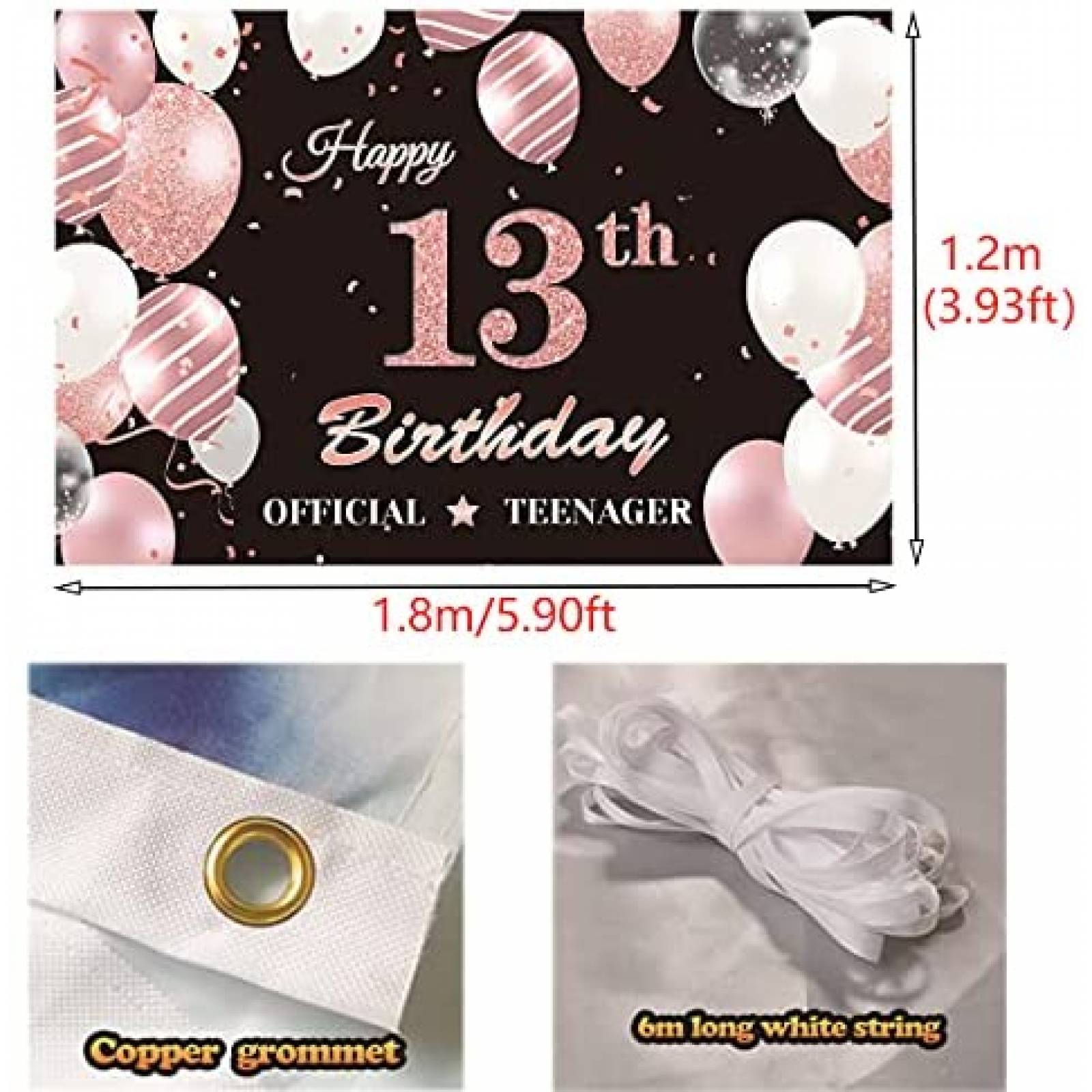 Fondo Fotografia JumDaQ Cumpleaños 13 años Decoracion Niña