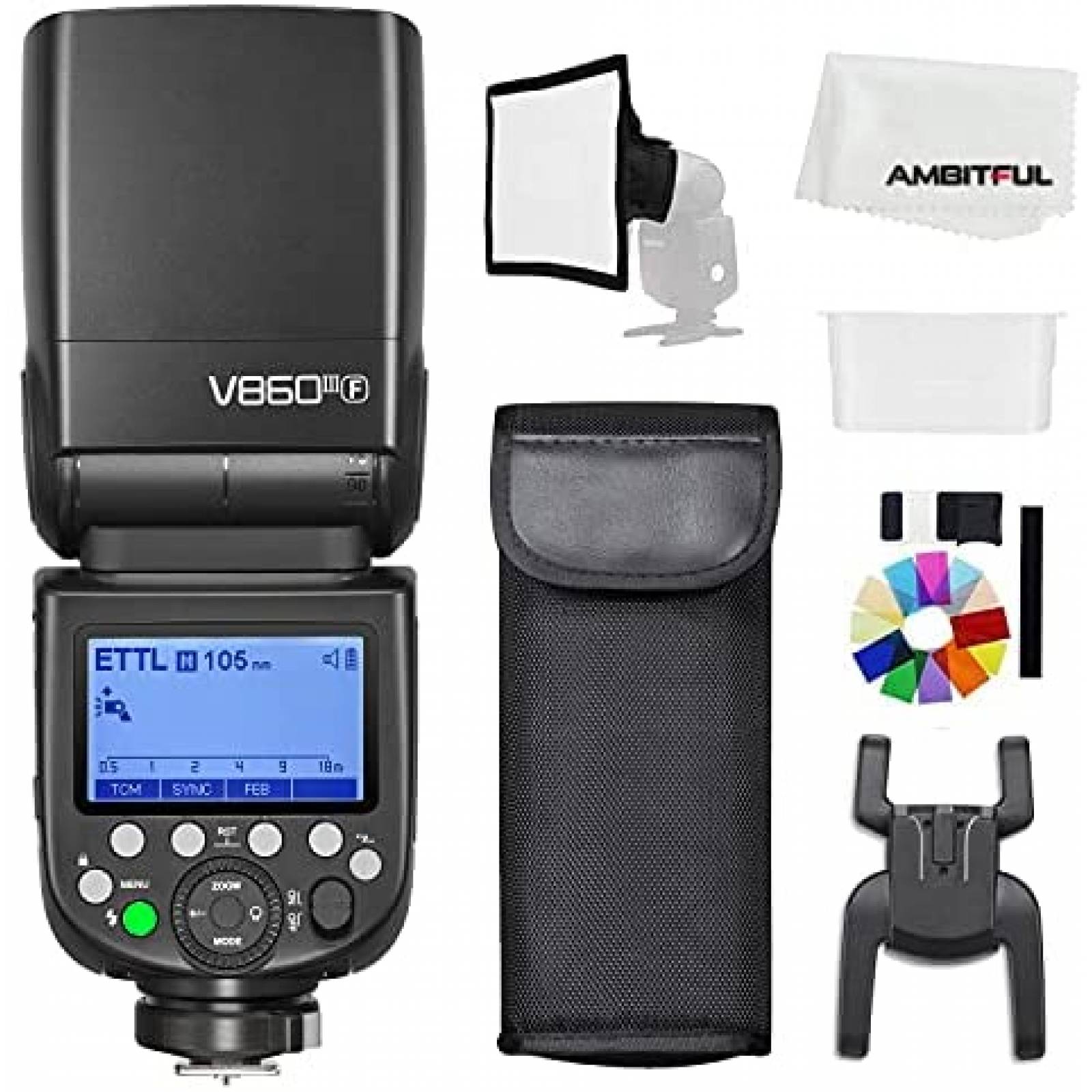Flash para Camara Godox V860III-F para Fuji -Negro