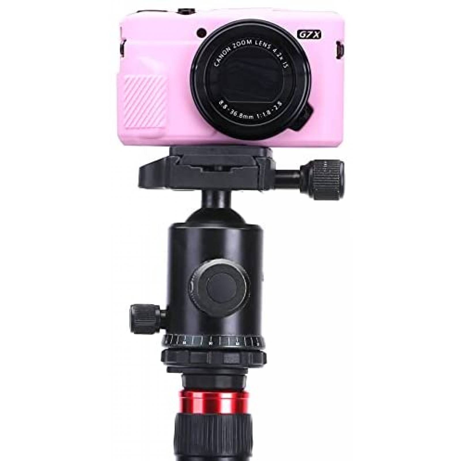Carcaza Camara Pocoukate Canon G7X Compatible Silicon -Rosa