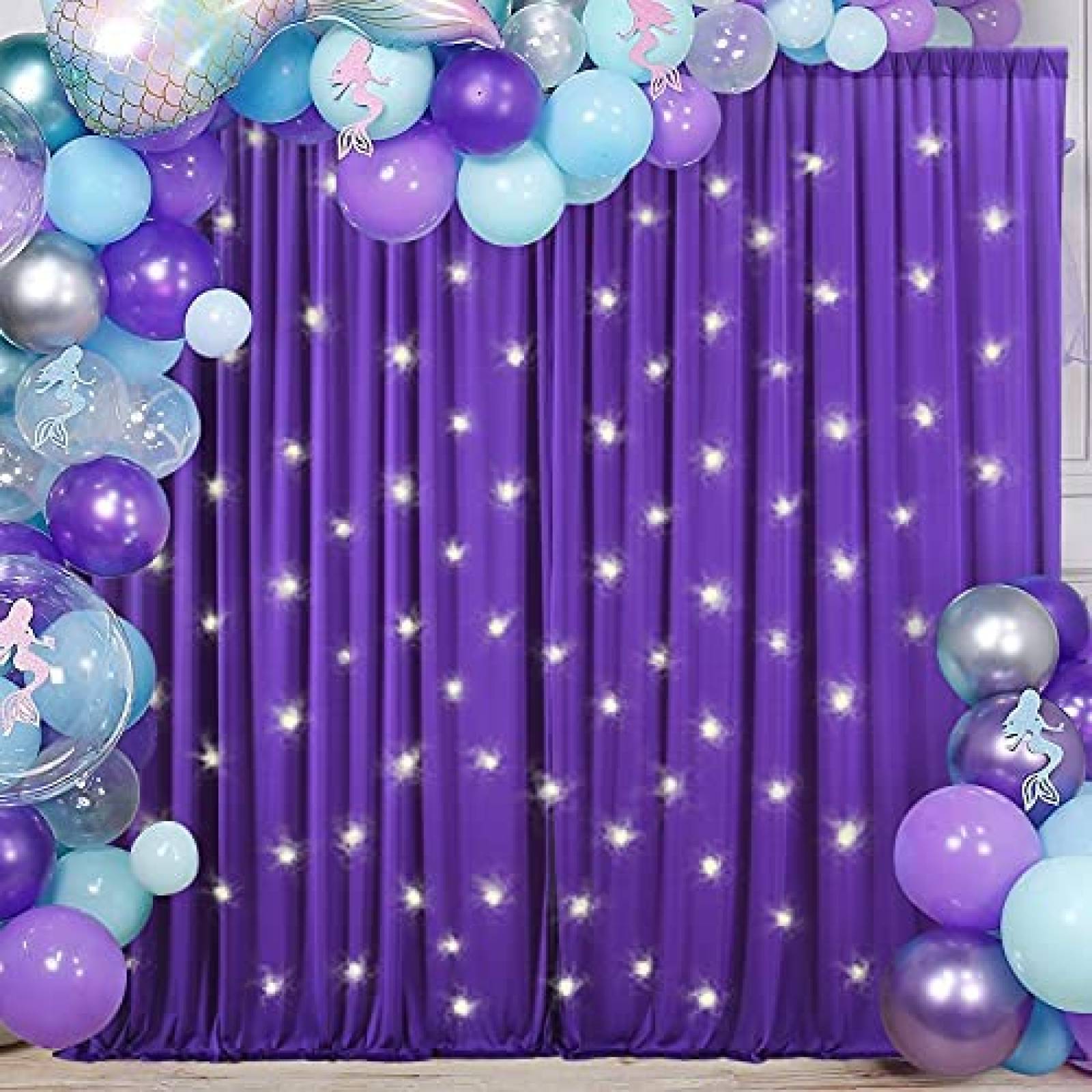 Fondo de Fotografia Suppromo de 5x7FT Cumpleaños 20 -Morado