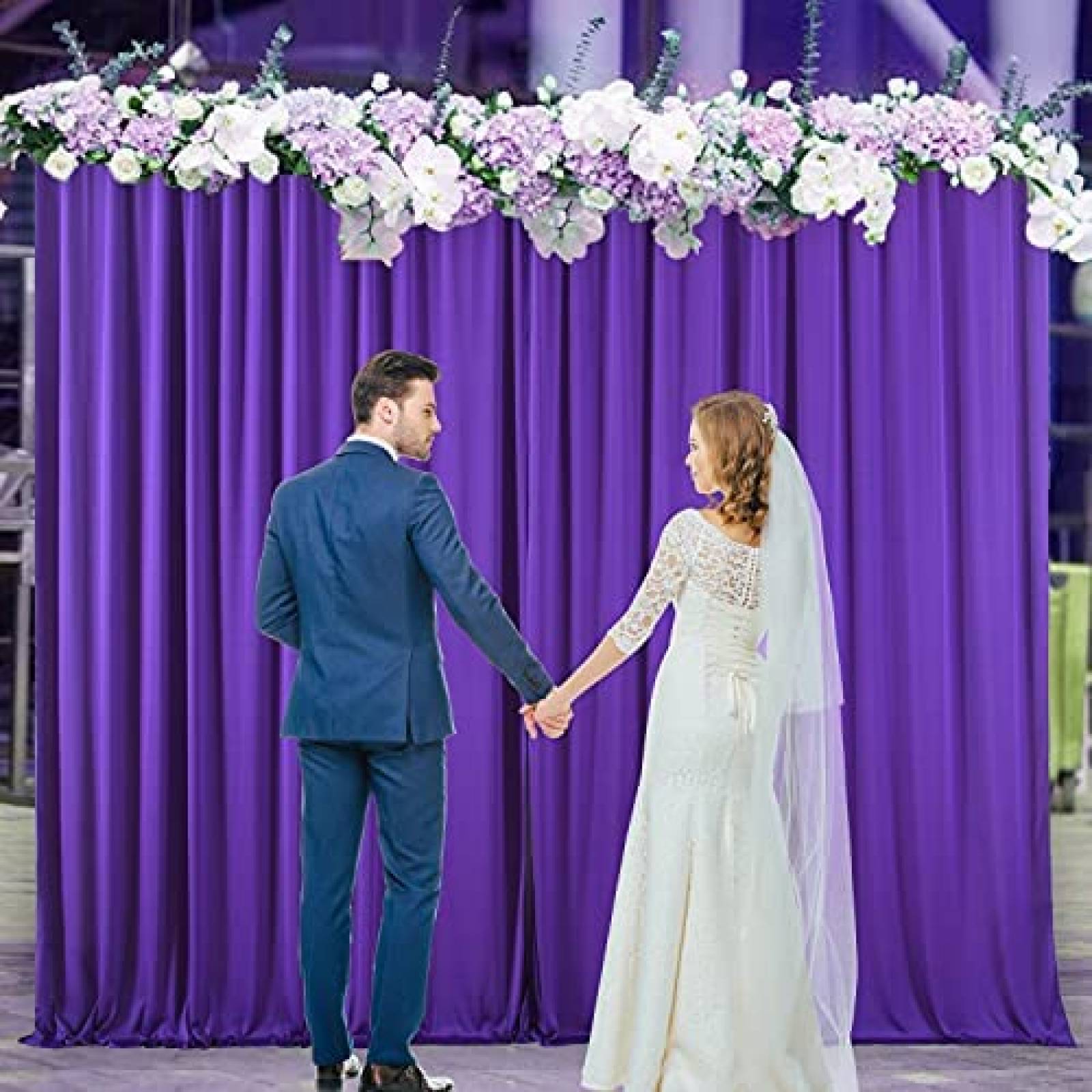 Fondo de Fotografia Suppromo de 5x7FT Cumpleaños 20 -Morado