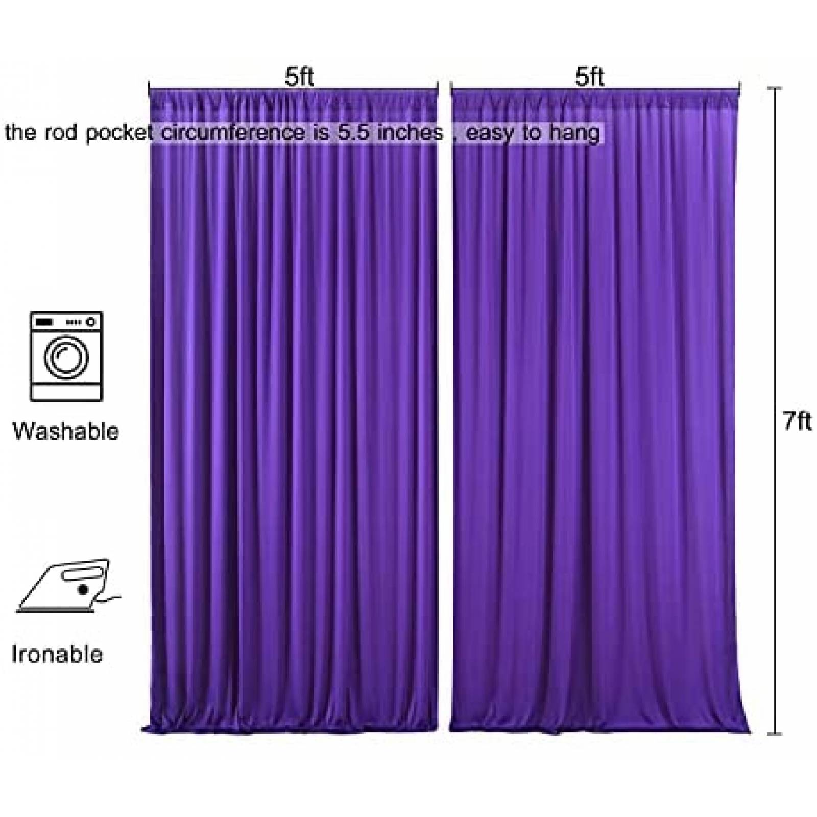 Fondo de Fotografia Suppromo de 5x7FT Cumpleaños 20 -Morado