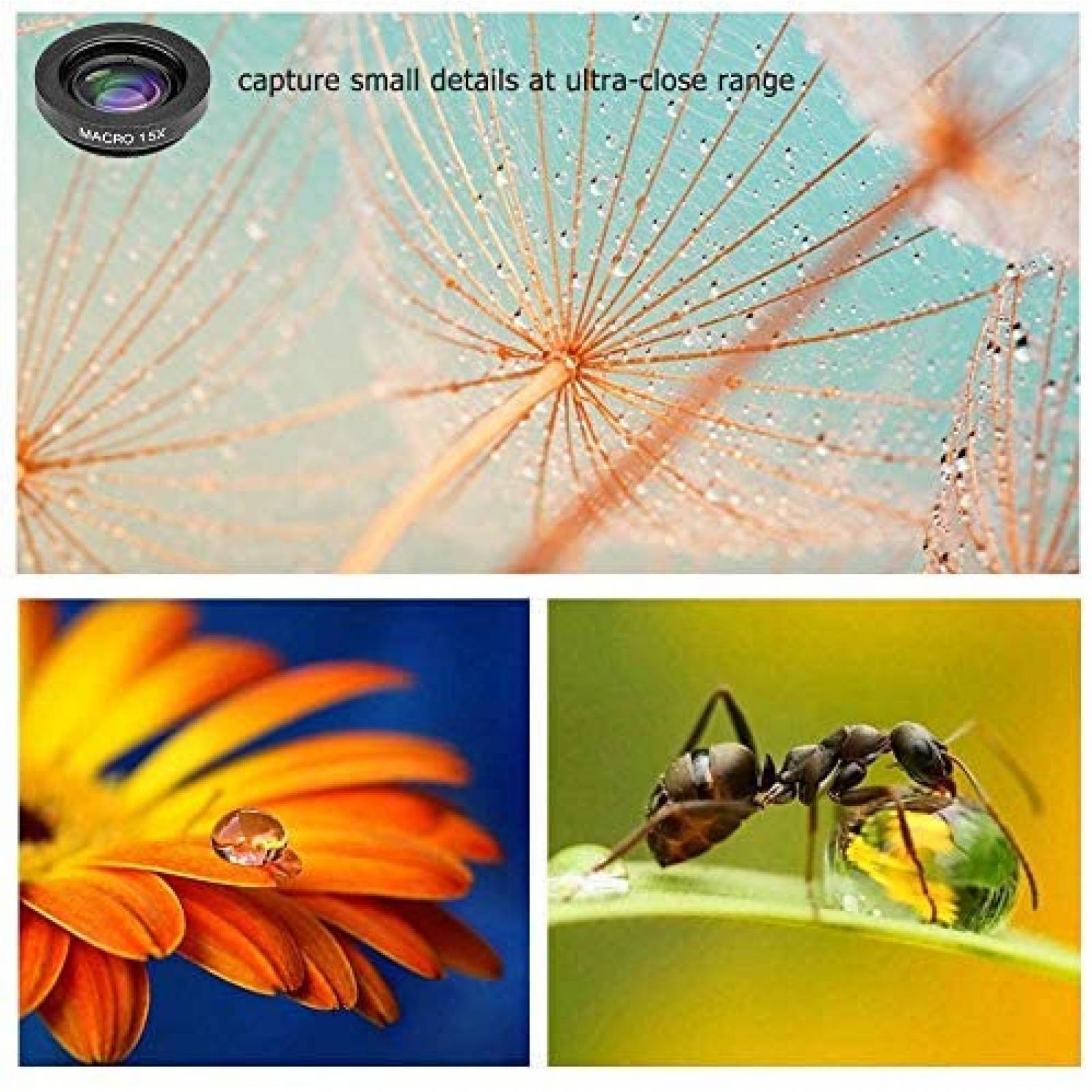 Kit de Lentes SEVENKA 11 Pzs Para Celular 18x Gran Angular