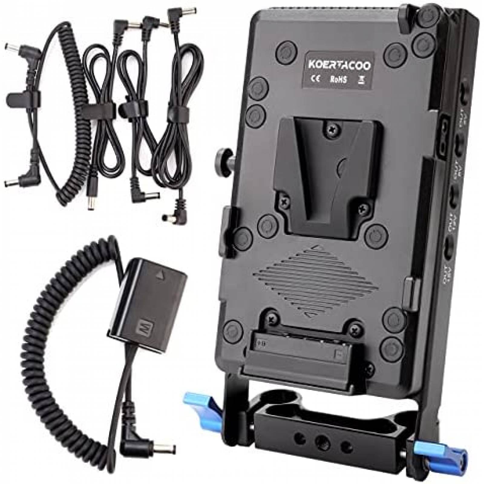 Placa de alimentacion adaptador KOERTACOO V-Mount Lock