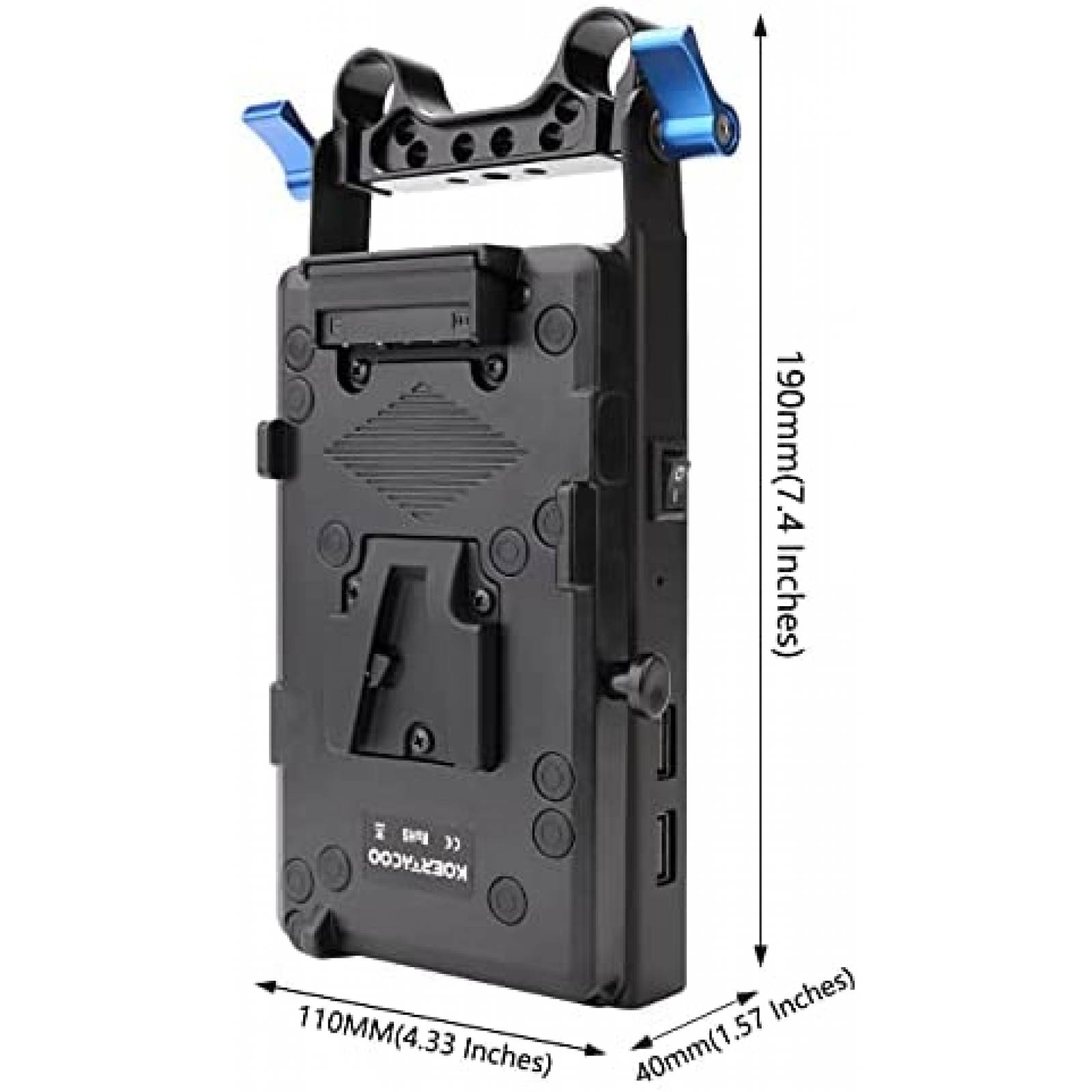 Placa de alimentacion adaptador KOERTACOO V-Mount Lock