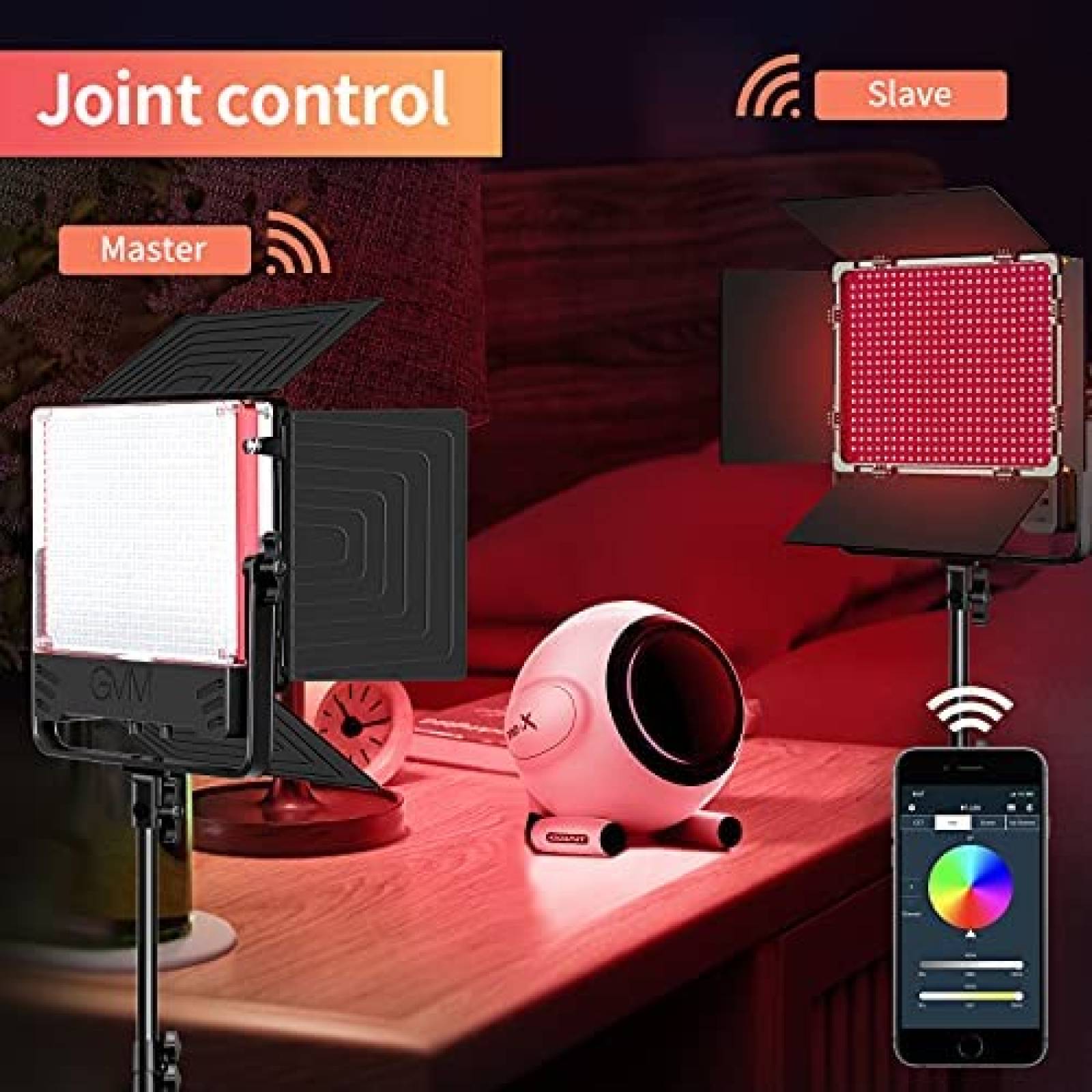 Luz De Video Great Video Maker 2 Paquetes 3200 K-5600 K