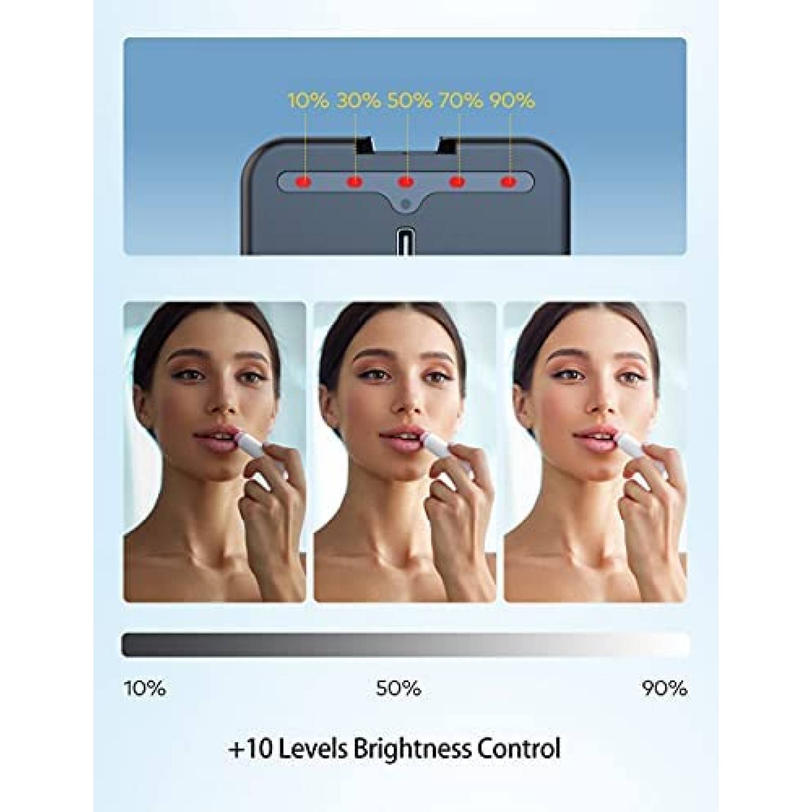 Lus de Video RALENO Recargable 6500 K 2000 mAh -Negro