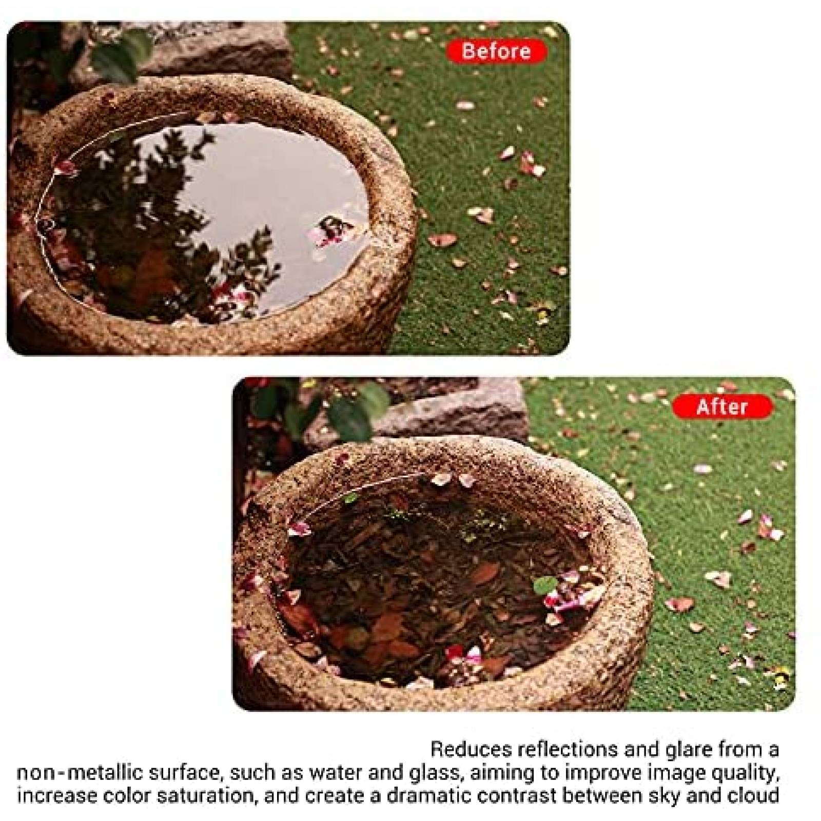 Filtro Polarizado PROfezzion de 49mm para Canon EOS -Negro