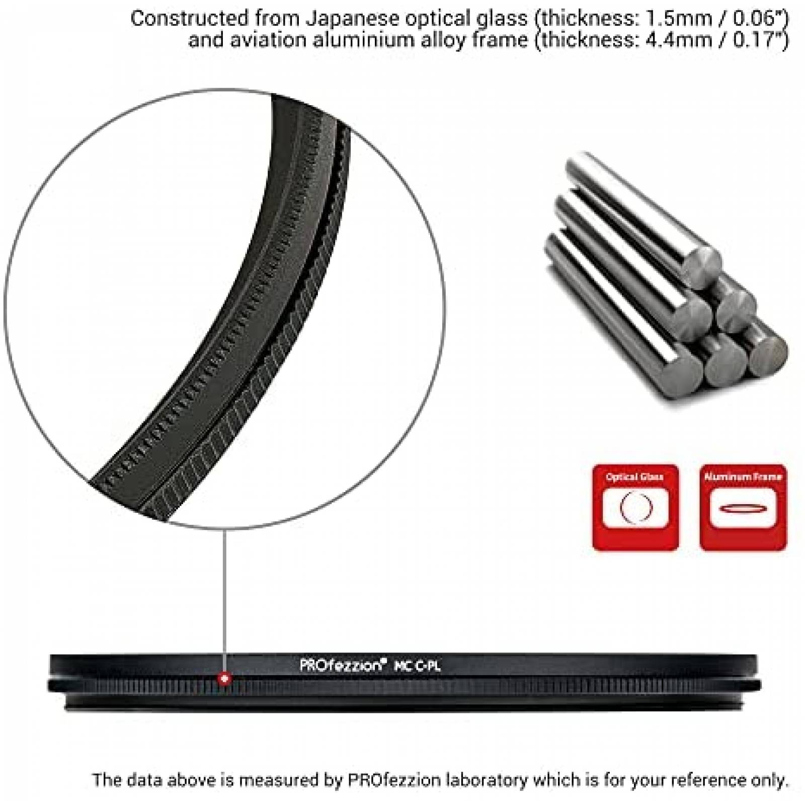 Filtro Polarizado PROfezzion de 49mm para Canon EOS -Negro