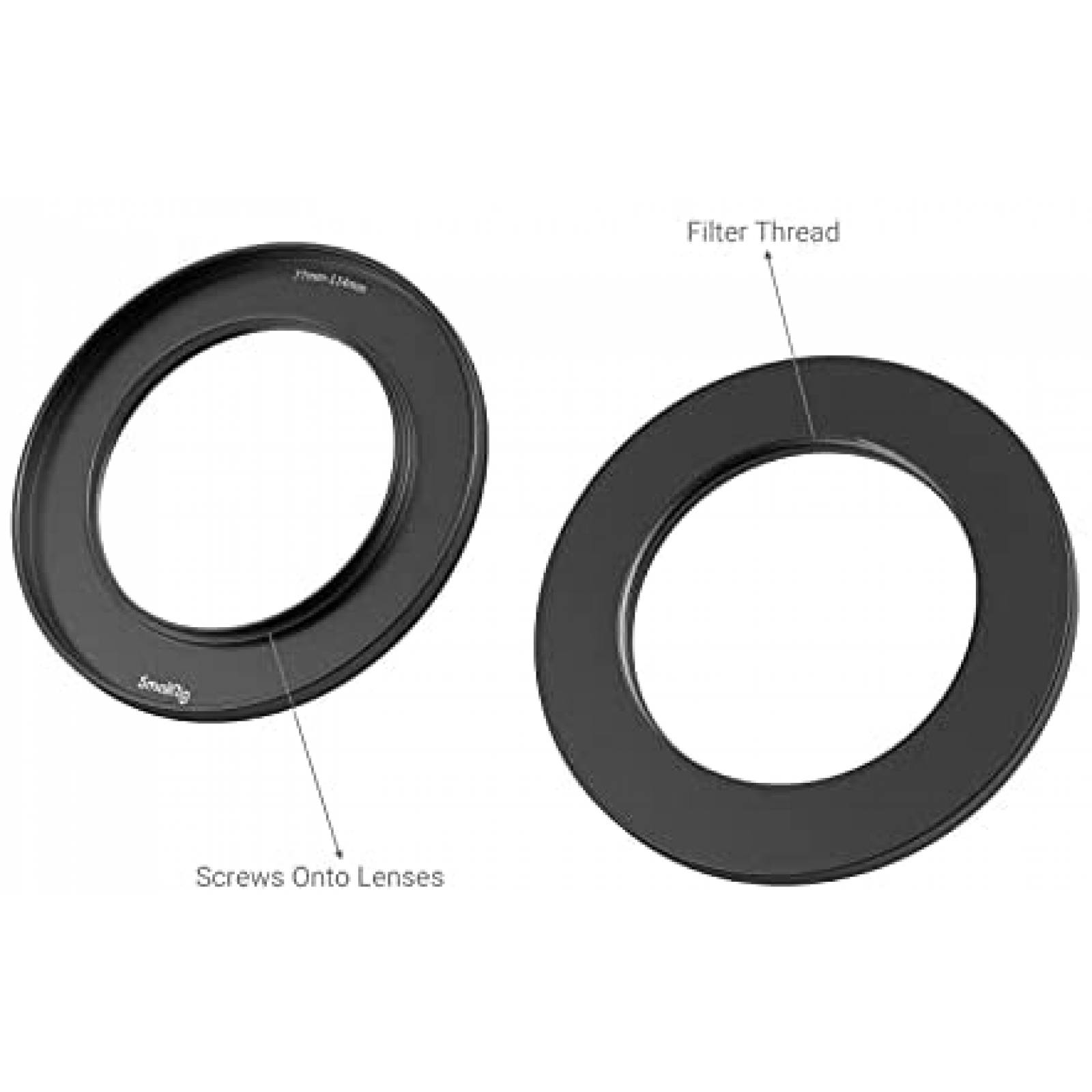 Anillo camara para ajustar filtro SmallRig 77-114mm -Negro