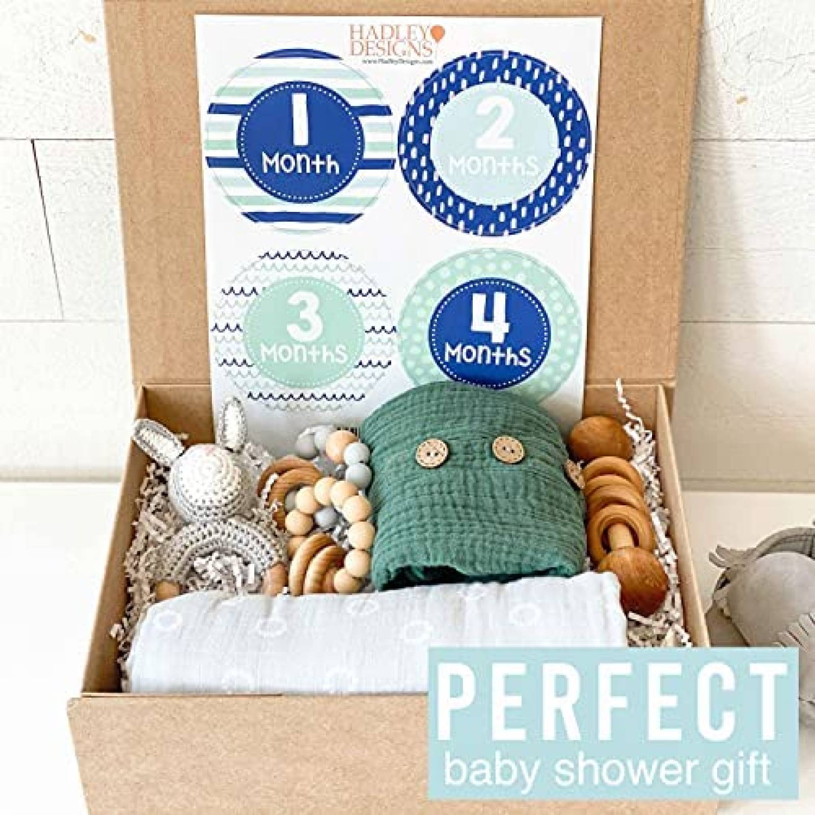 Pegatinas mensuales Hadley Designs 20 pzs para bebe niño