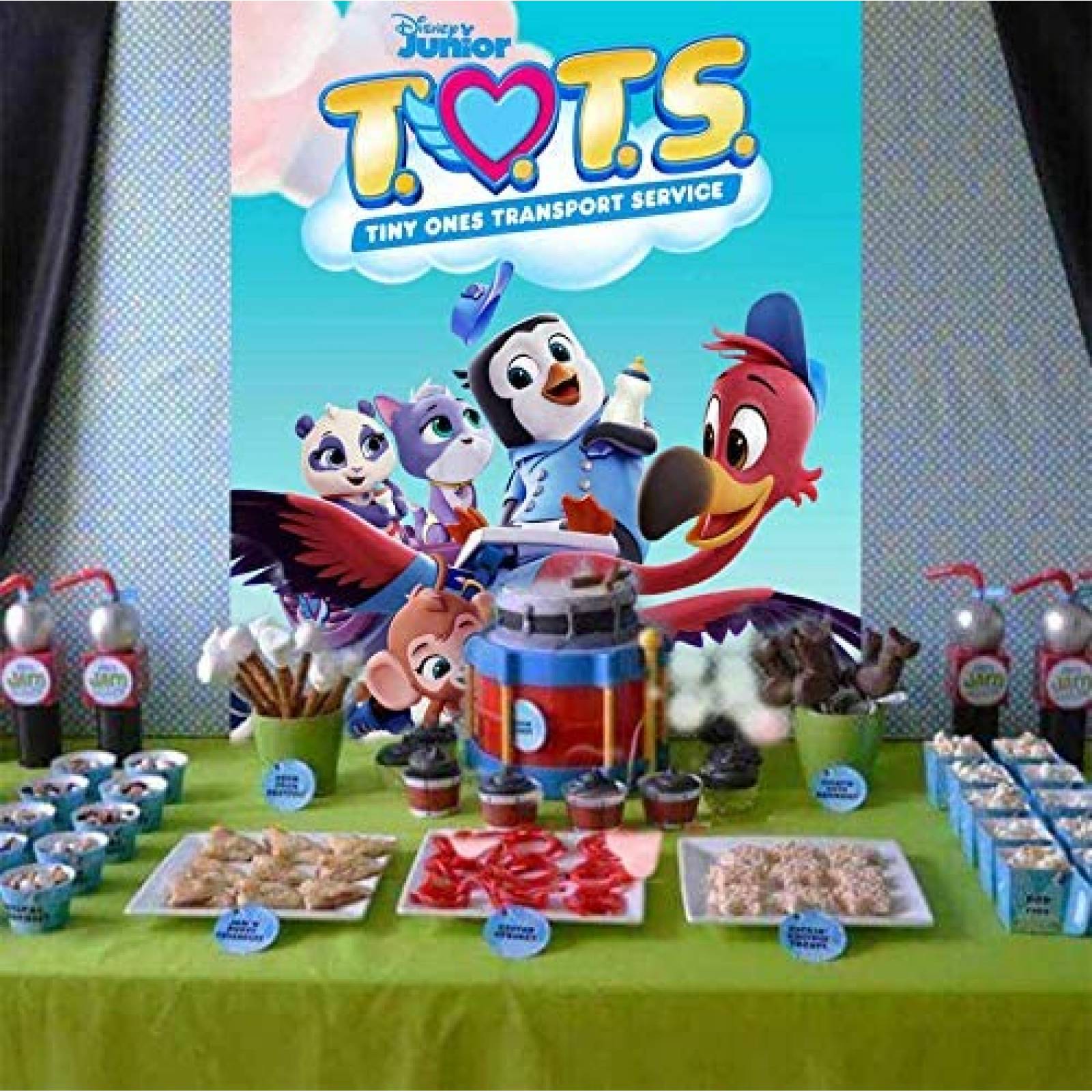 Fondo Fotografia E-HAND TOTS Decoracion Recien Nacido -Azul