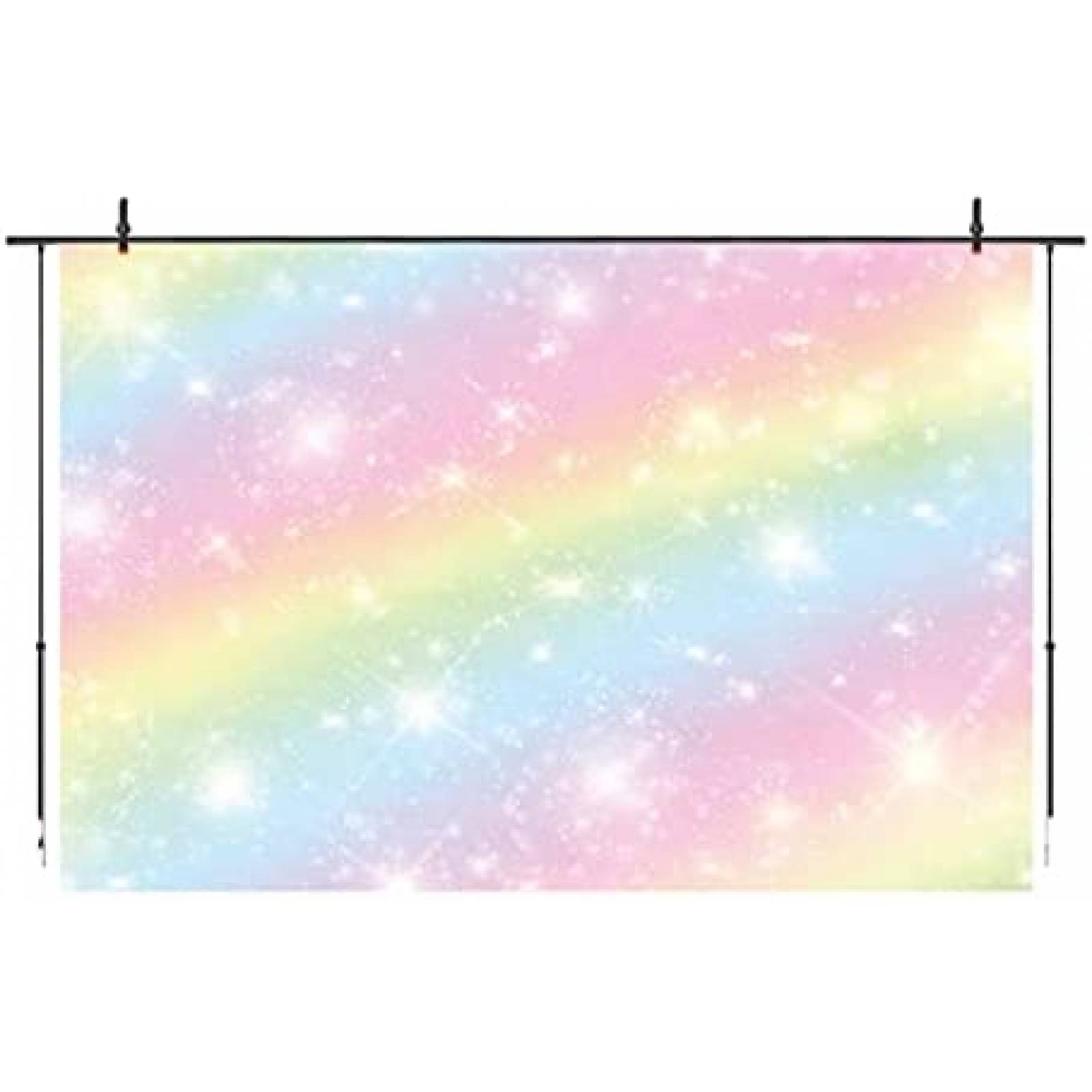 Fondo Fotografia Vanulus Arcoiris Princesas Decoracion -Rosa