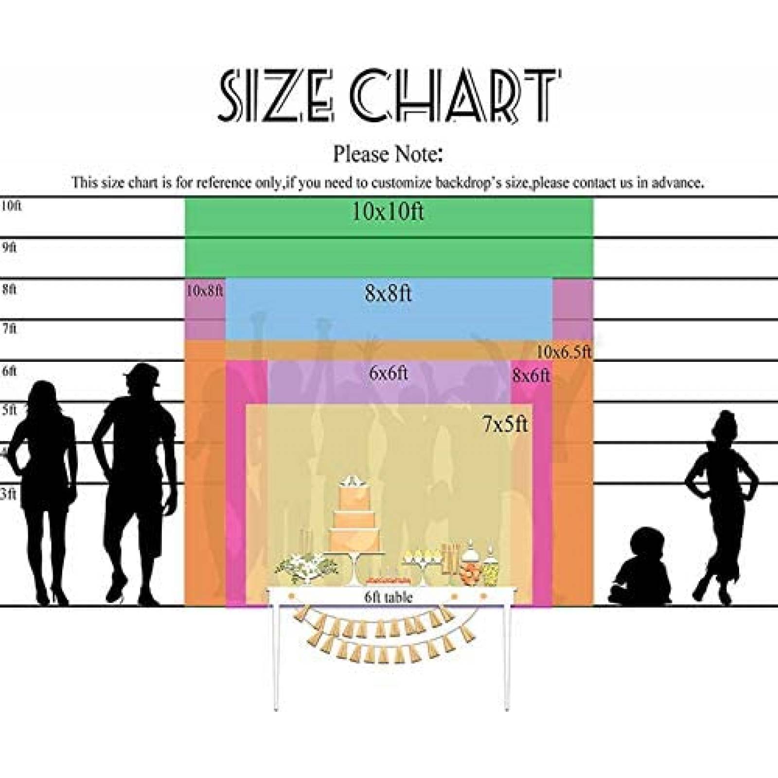 Telon de Fondo Avezano Safari Baby Shower 5x7ft -Blanco