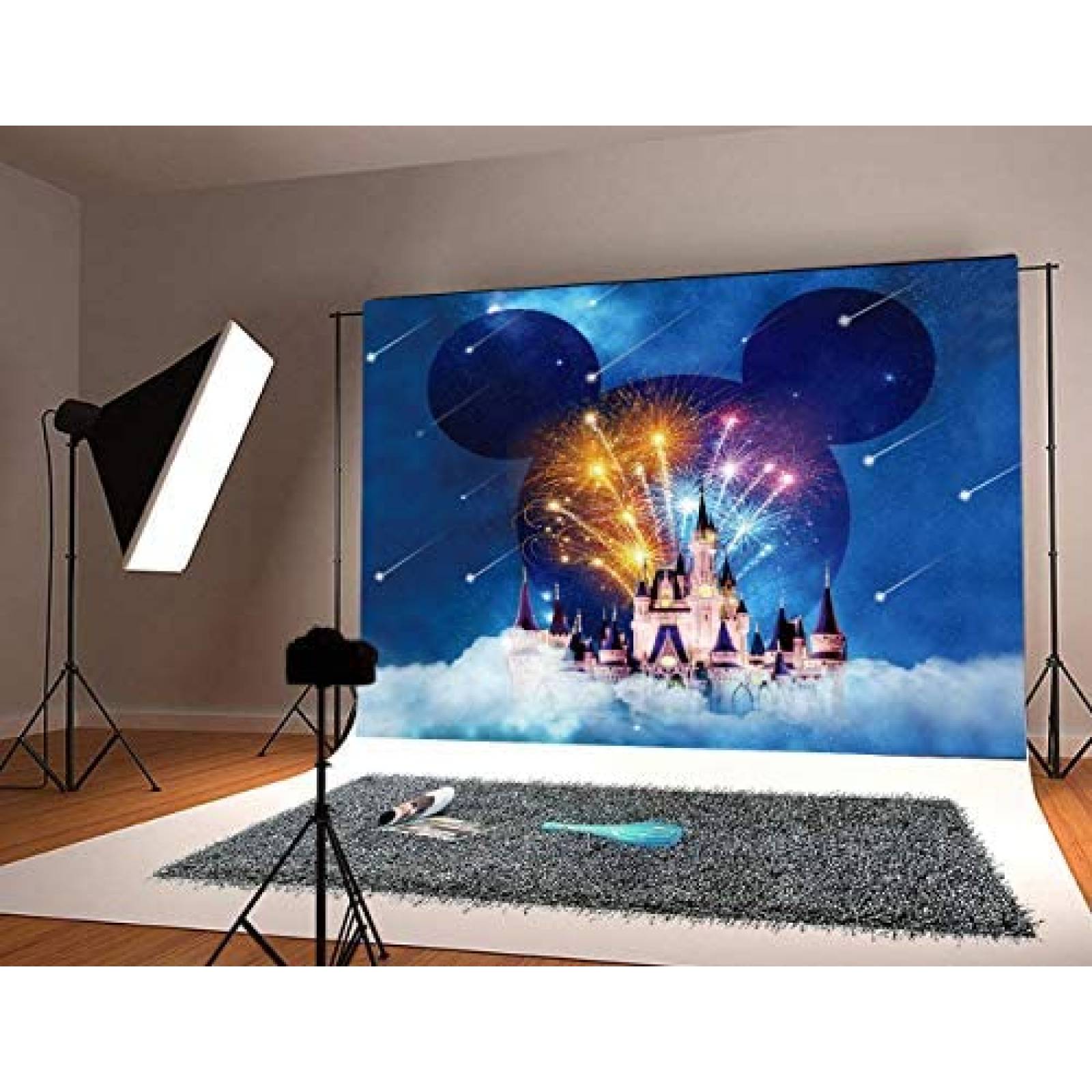 Fondo de Fotografia LELEZ de 7x5 Pies Disney -Azul