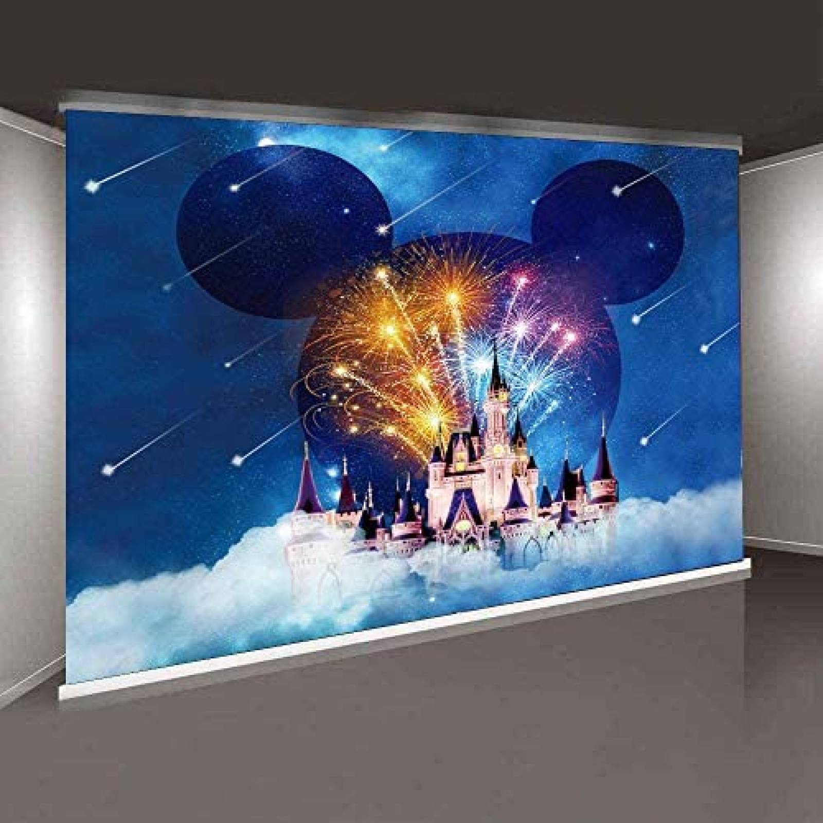 Fondo de Fotografia LELEZ de 7x5 Pies Disney -Azul