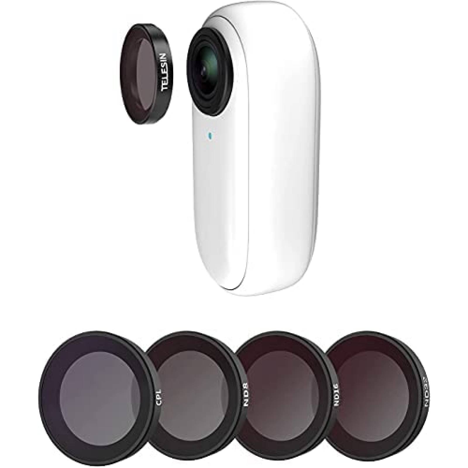 Filtro para Insta 360 Go2 TELESIN x4 densidad neutral -Negro