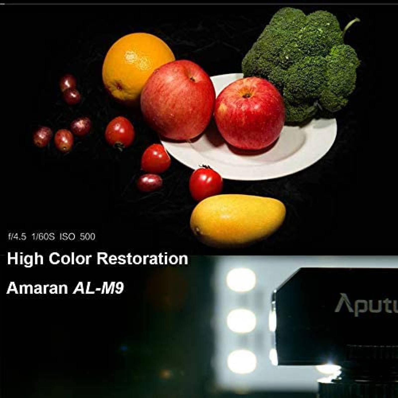 Kit Luz LED para Camara Aputure Amaran AL-M9 con Filtros