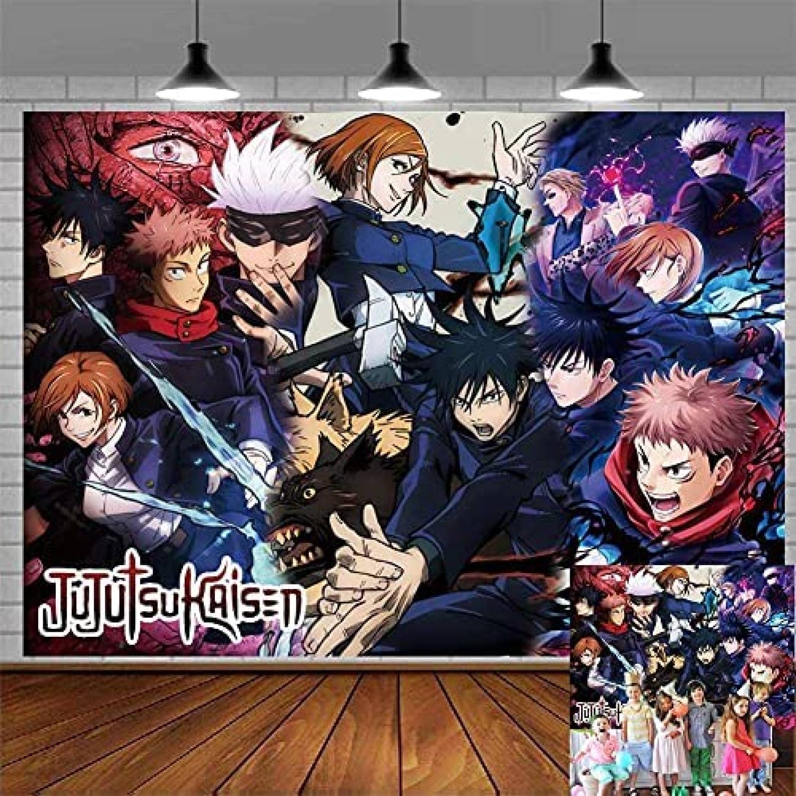 Fondo de Fotografia E-HAND de 7 x 5 Pies -Jujutsu Kaisen