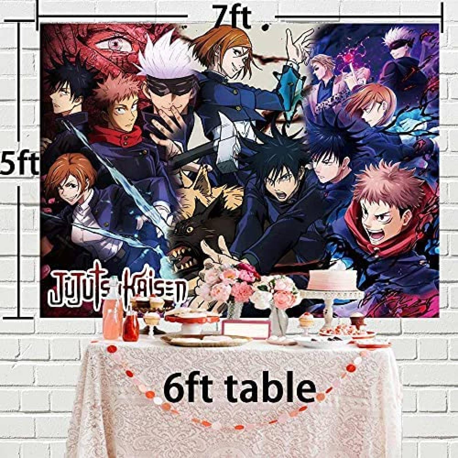 Fondo de Fotografia E-HAND de 7 x 5 Pies -Jujutsu Kaisen