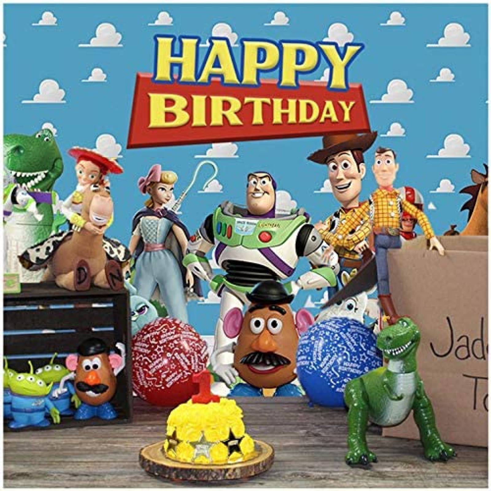 Telon de Fondo charming-direct Feliz Cumpleaños Toy Story