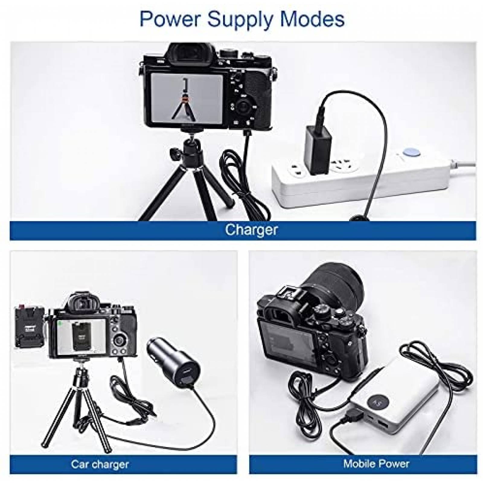 Kit de cables de alimentacion HY1C DK-X1 para camaras Sony