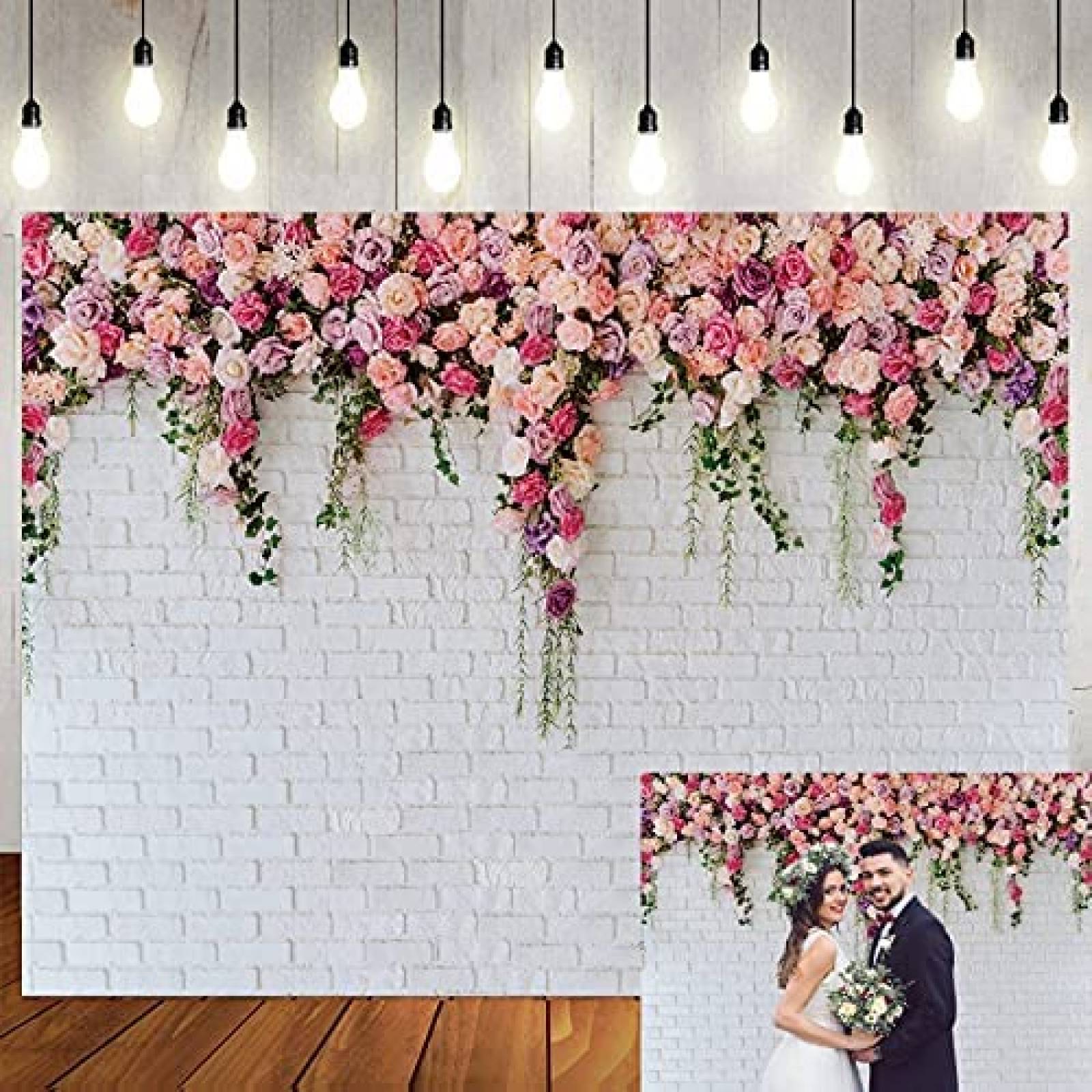Fondo Fotografico LTLYH San Valentin Decoracion Bodas -Rosa